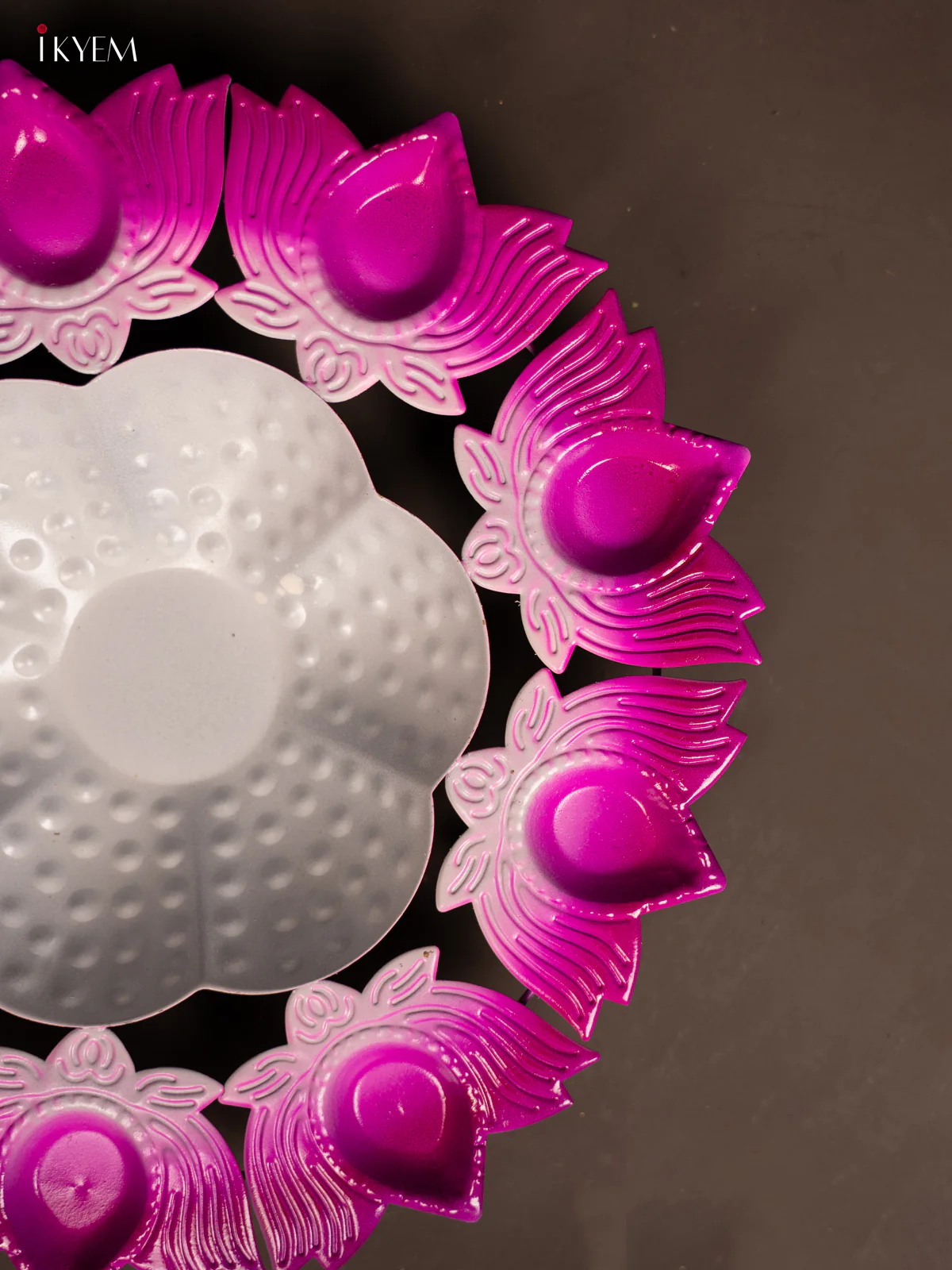 Louts Diya Urli Flower Bowl - Pink - KF06139 - Image 2