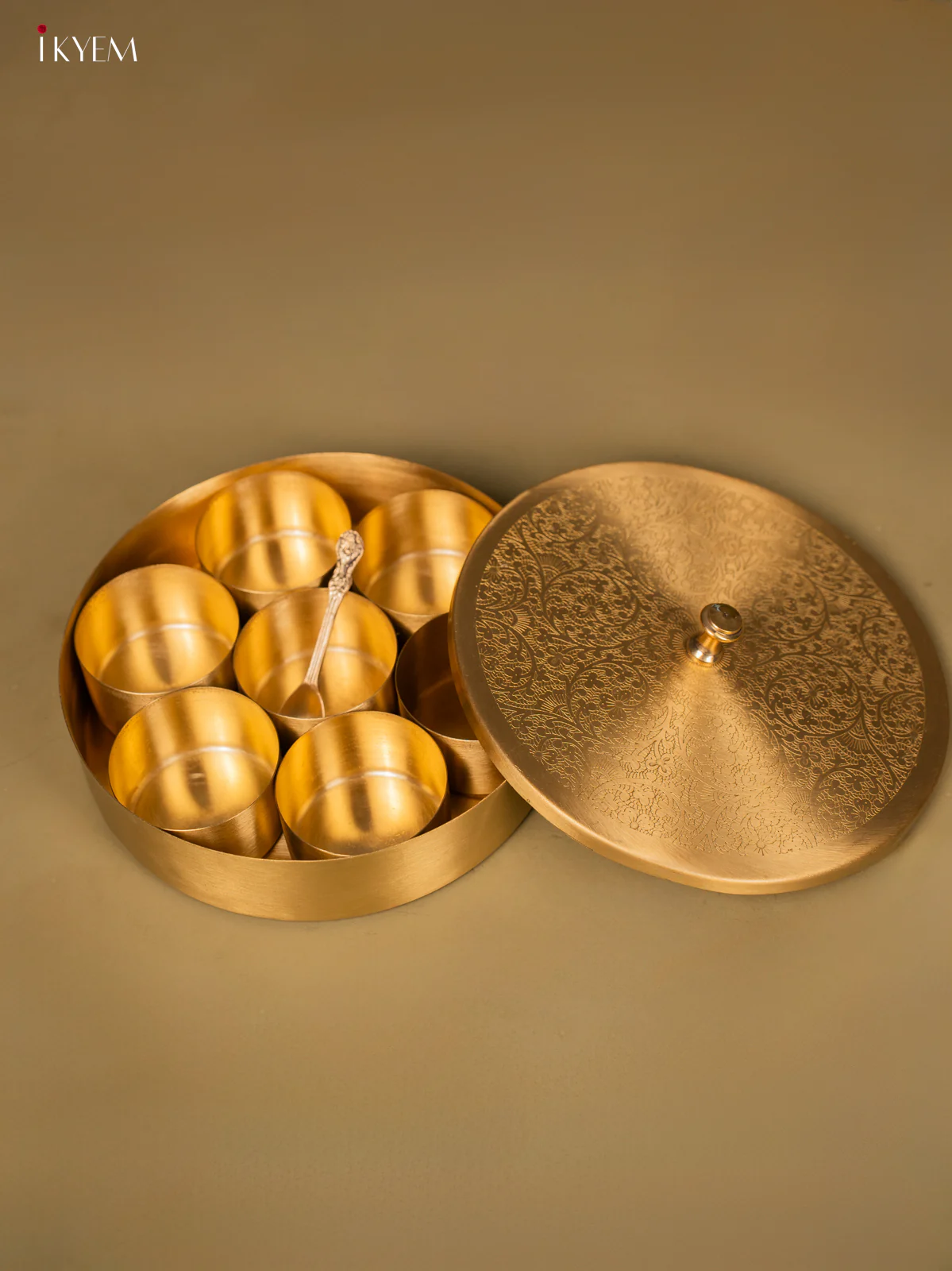 Brass Masala Box - KF06140 - Image 2