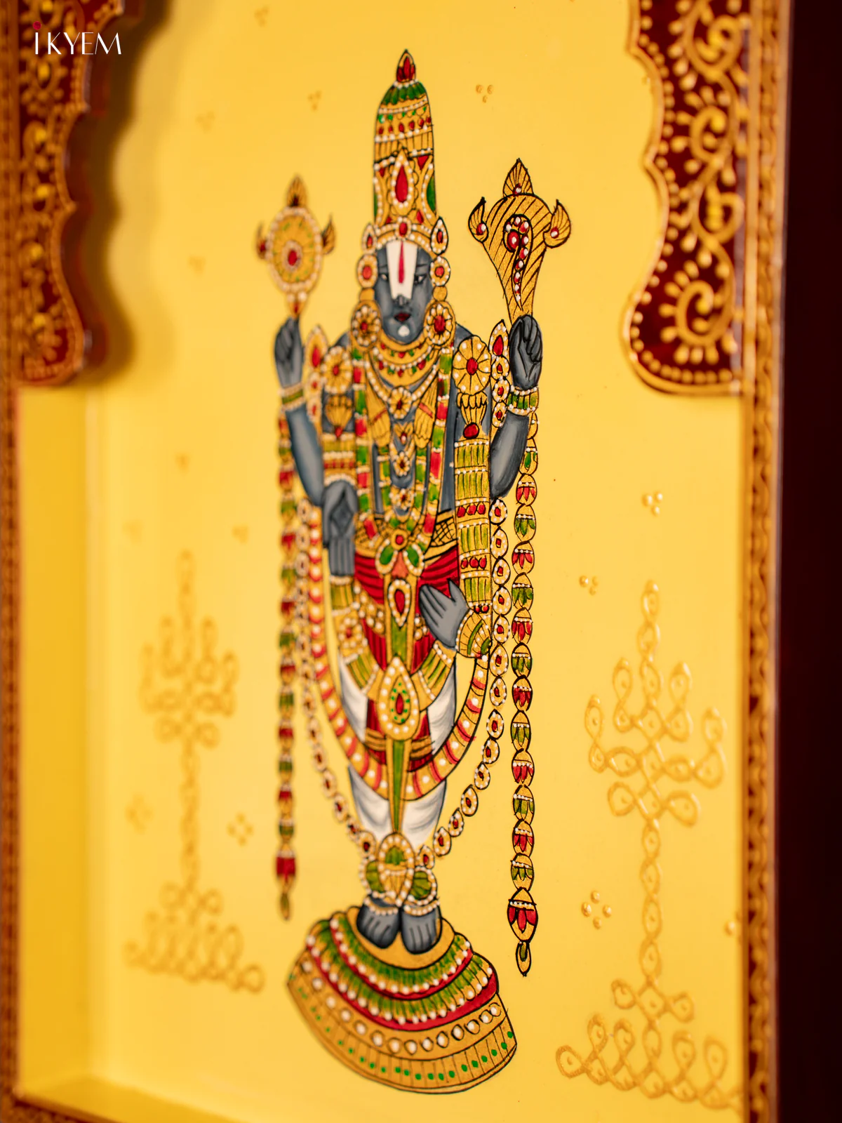 Wooden Hand Painted Wall Hanging Frame - Balaji - KF07131 - Image 4