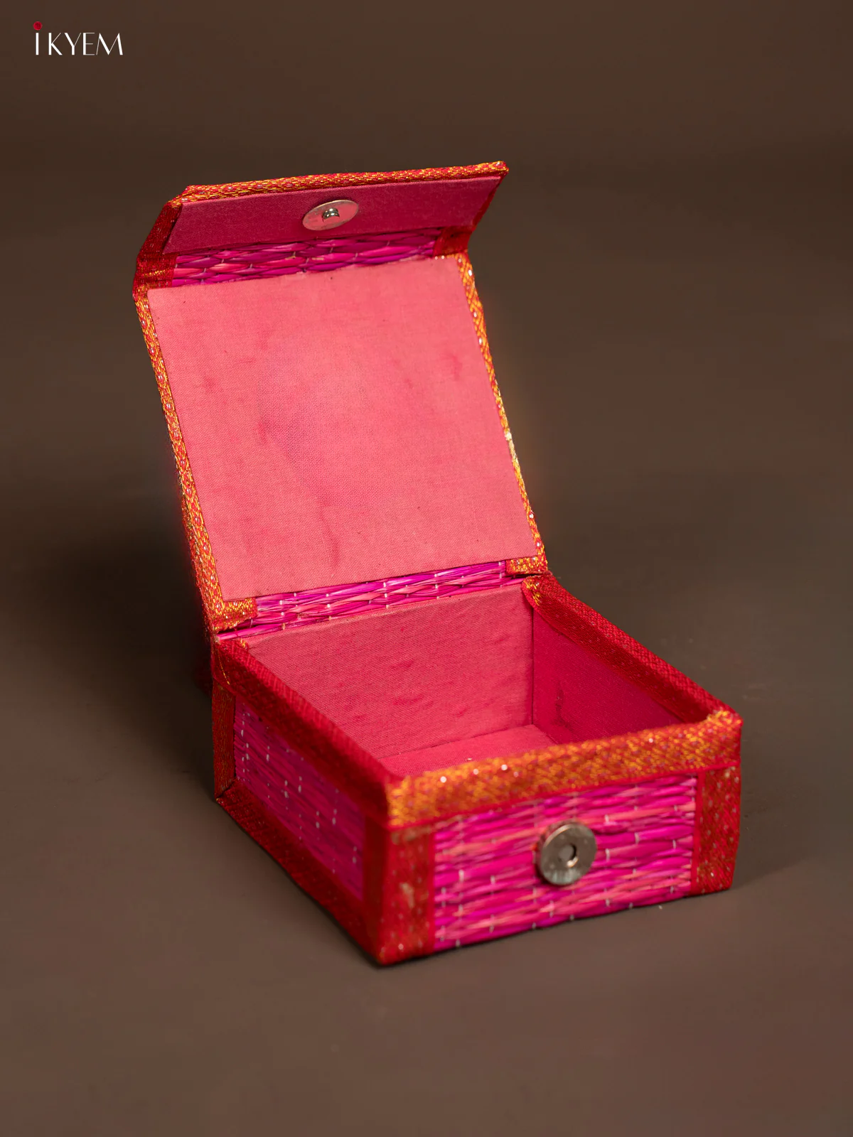Decorative Foldable Korai Trinket Box (5×5) Inch - Pink - KF09114 - Image 2