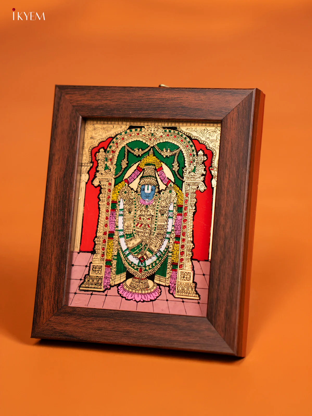 Reverse Glass Painted wall hanging Frame - Balaji - Red - KF10116 - Image 2