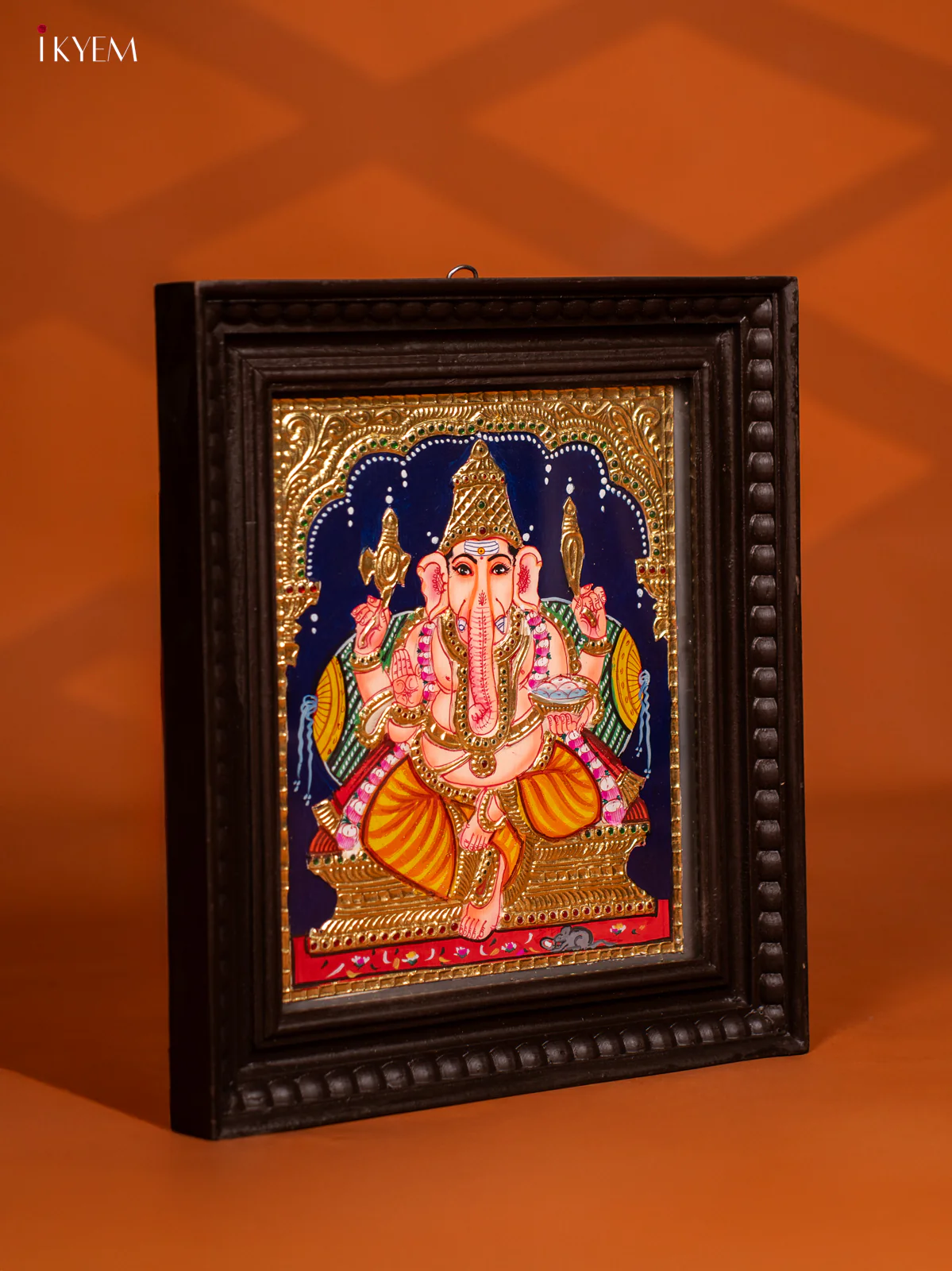 Ganesha Tanjore painting - (13 x 15) - KF10252 - Image 2