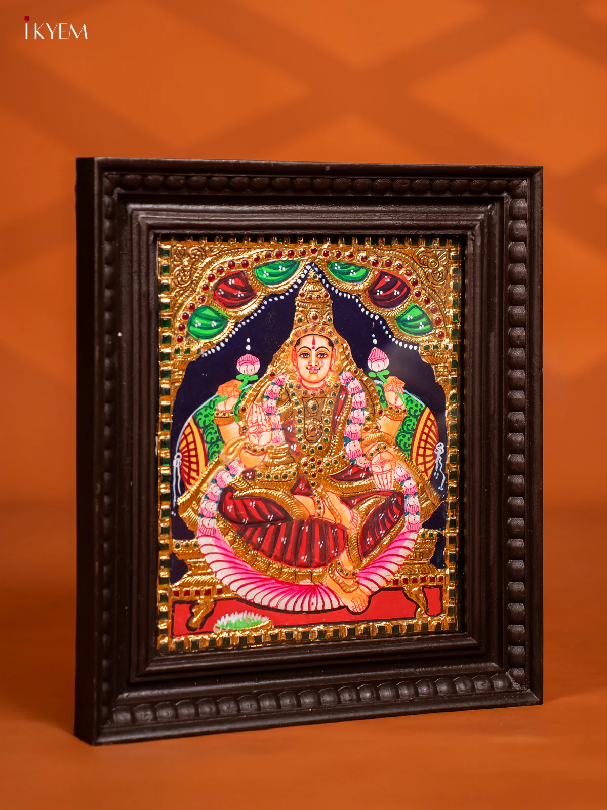 Lakshmi Tanjore painting - (13 x 15) - KF10263 - Image 2
