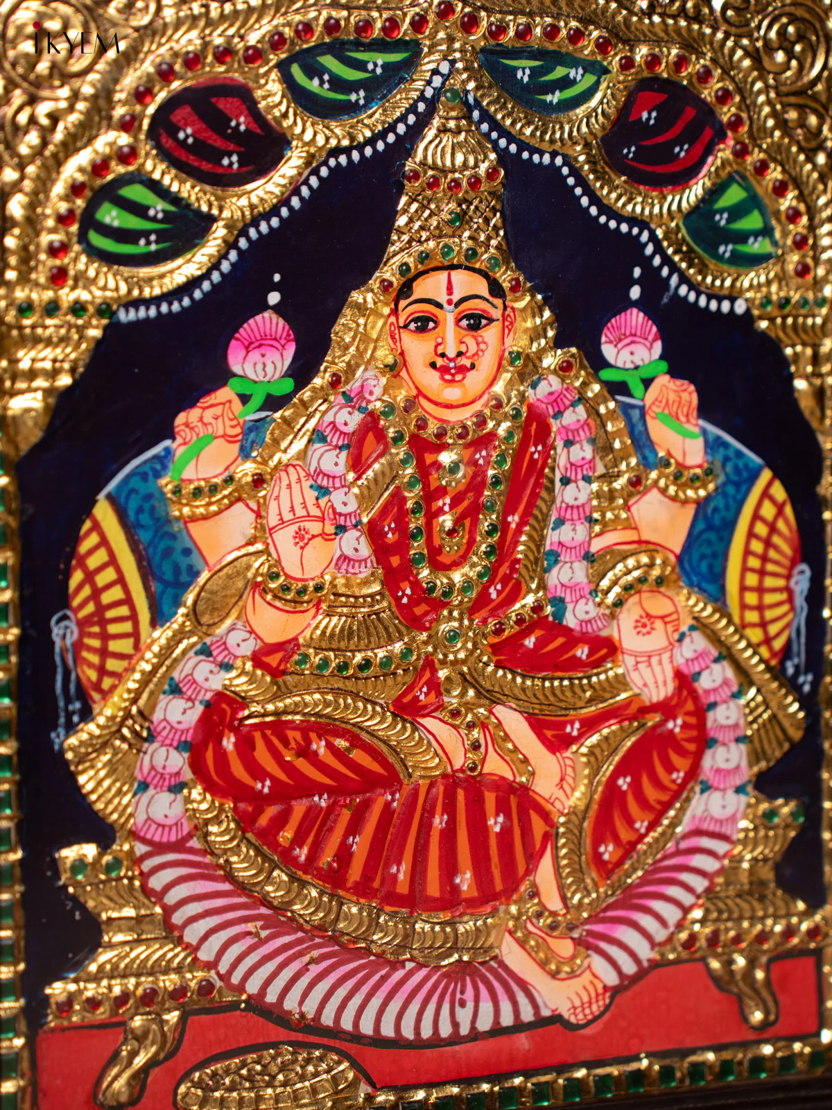 Tanjore Painting - Lakshmi - Image 3