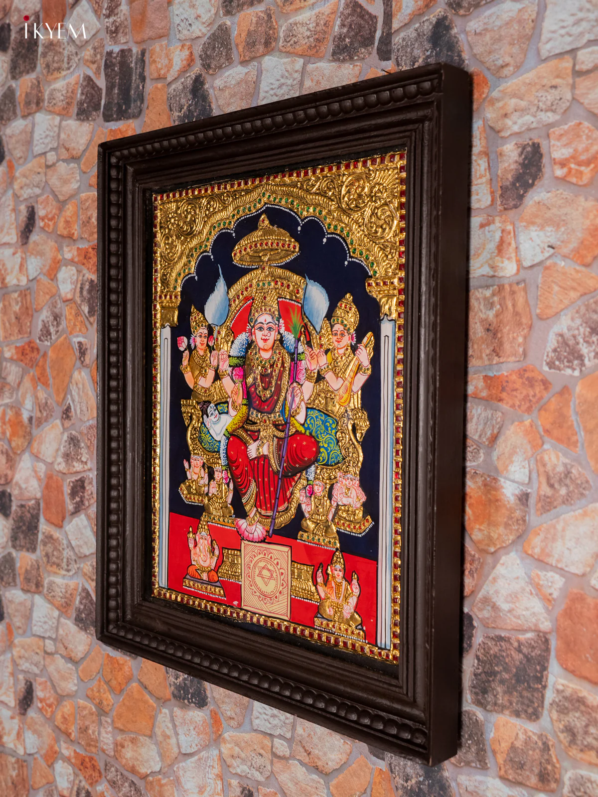 Kamakshi Tanjore Painting - (24×20) Inch - KF11112 - Image 3