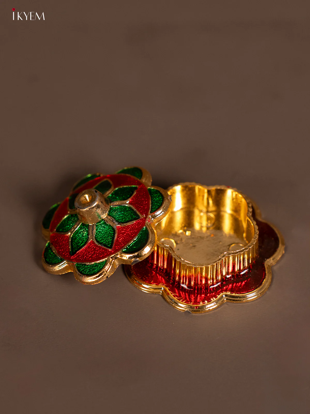Haldi & kum kum holder - Red & Green - KF11204 - Image 3