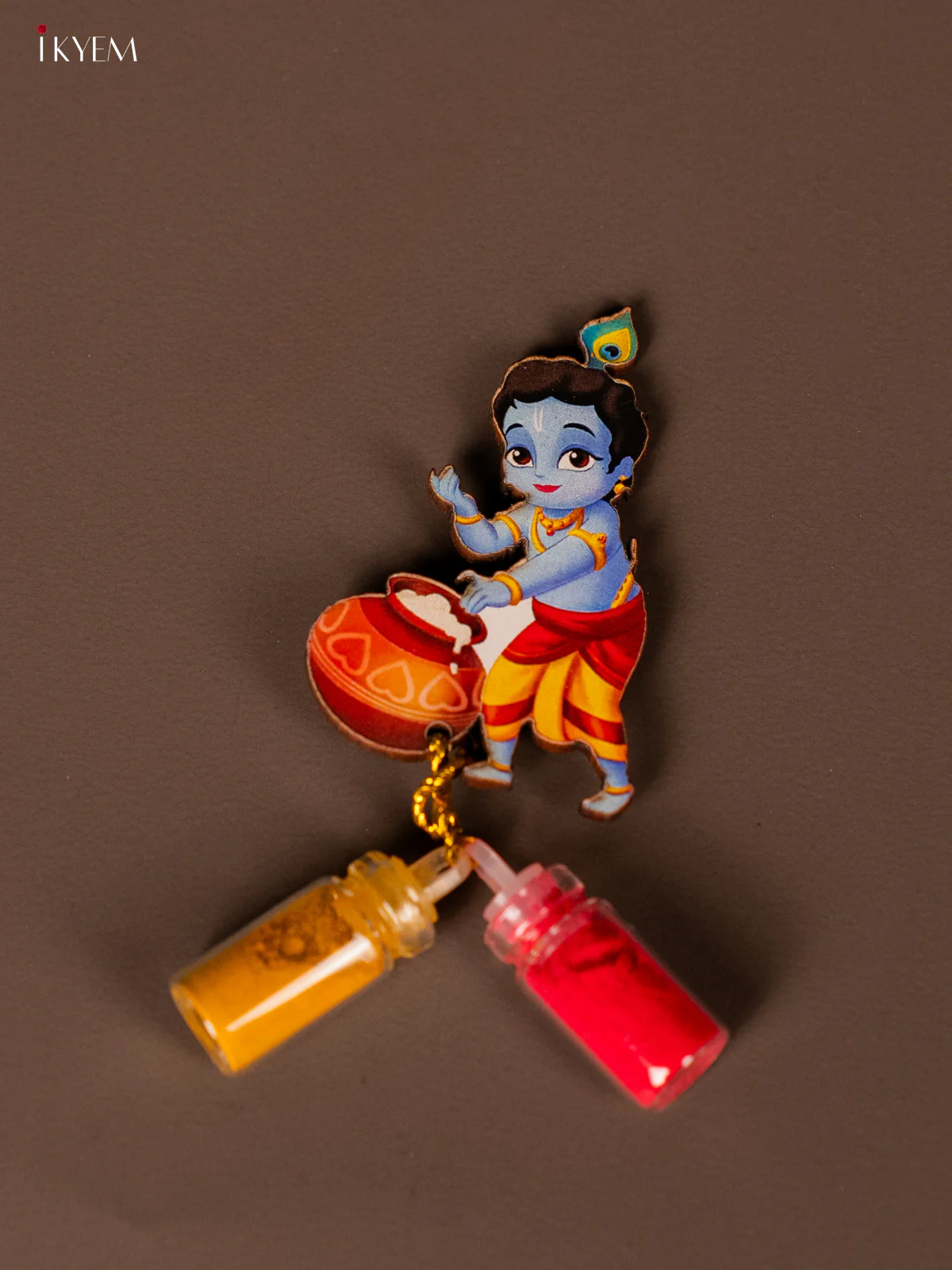 Haldi Kumkum bottle set - Krishna - KF11206