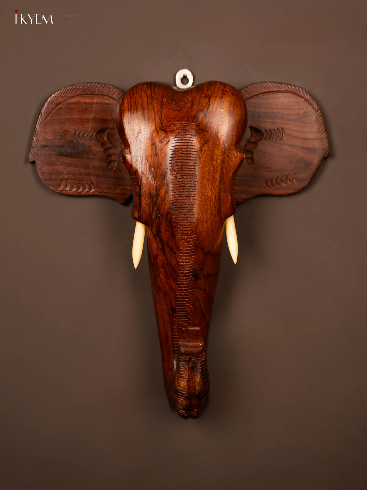 Rosewood elephant head - 12 Inch