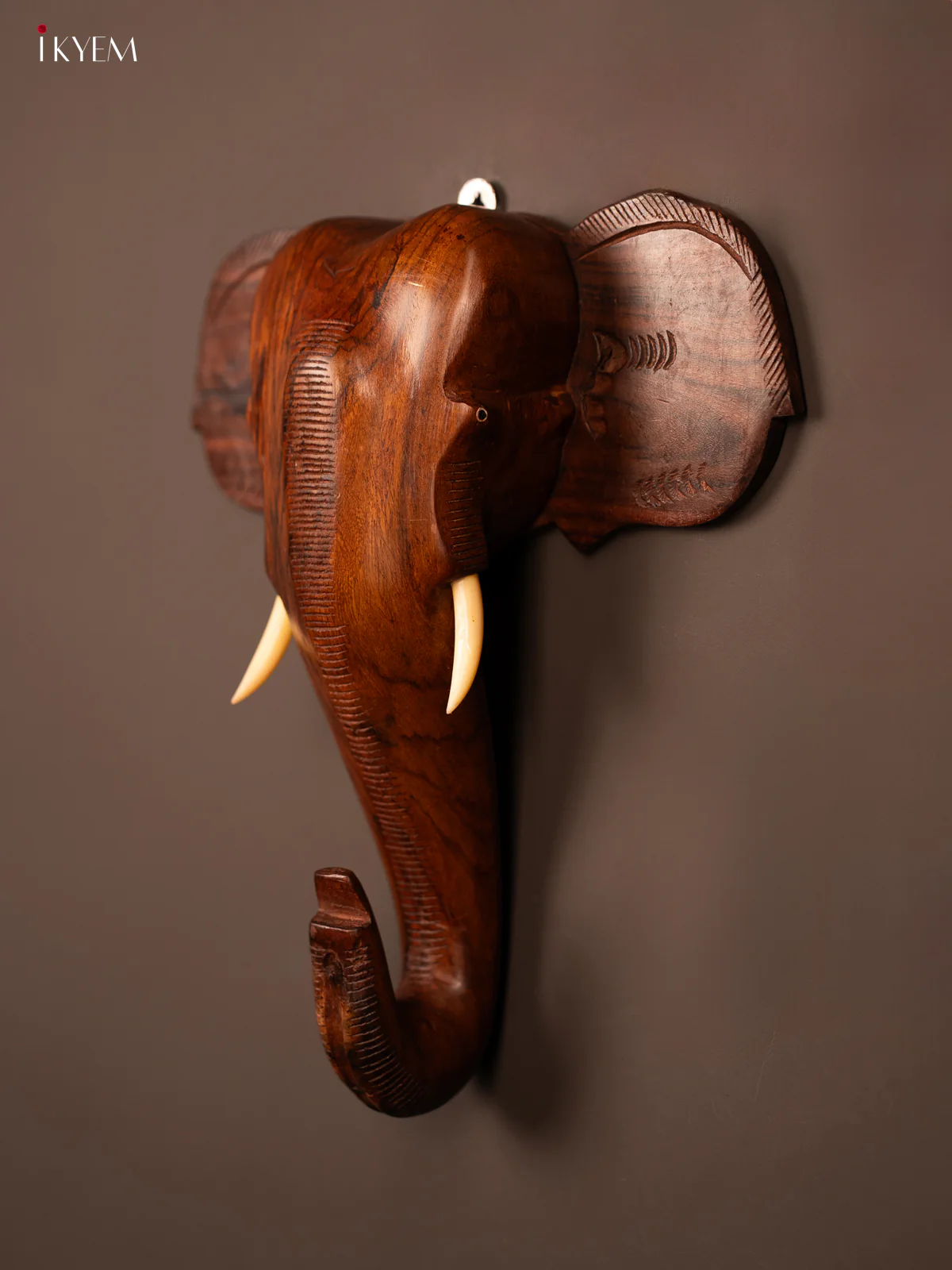 Rosewood elephant head - 12 Inch - Image 3