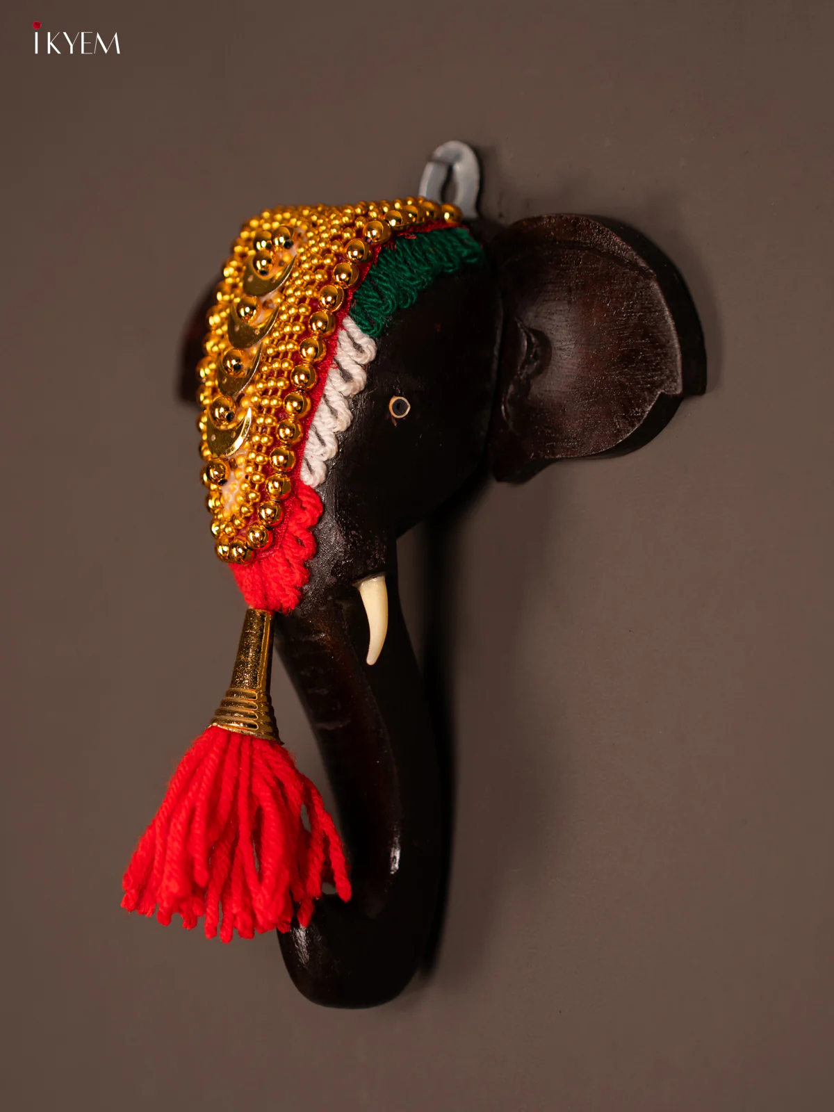 Rosewood Wall-hanging Elephant Head - 6.5 Inch - KF21115 - Image 4
