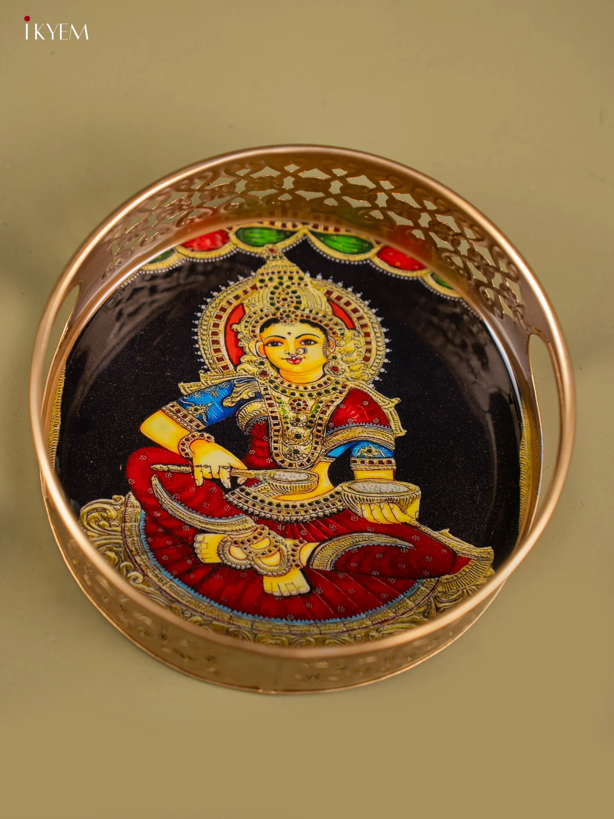 Metal Digital tray - Annapoorni - 6 inch - KF24155 - Image 4