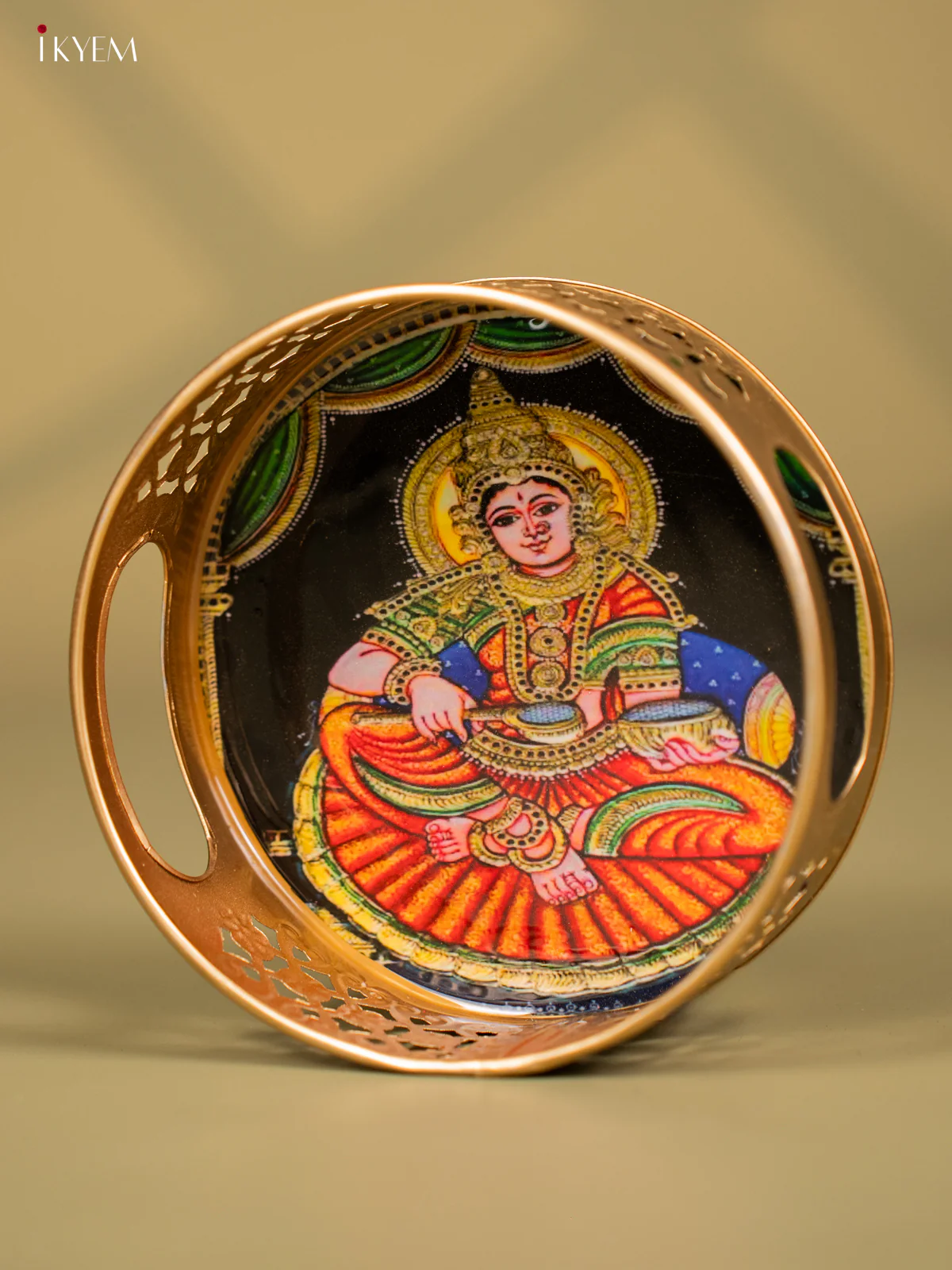 Goddess Annapoorni Printed Metal tray - KF24156 - Image 3