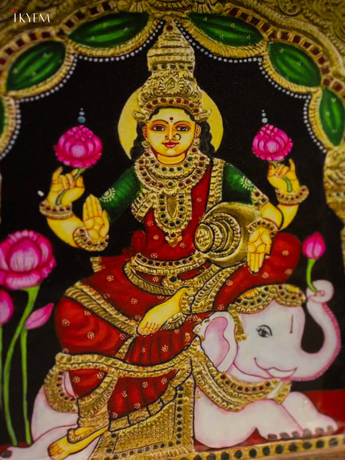 Metal Digital tray Square -Lakshmi - 10 Inch - KF25147 - Image 3