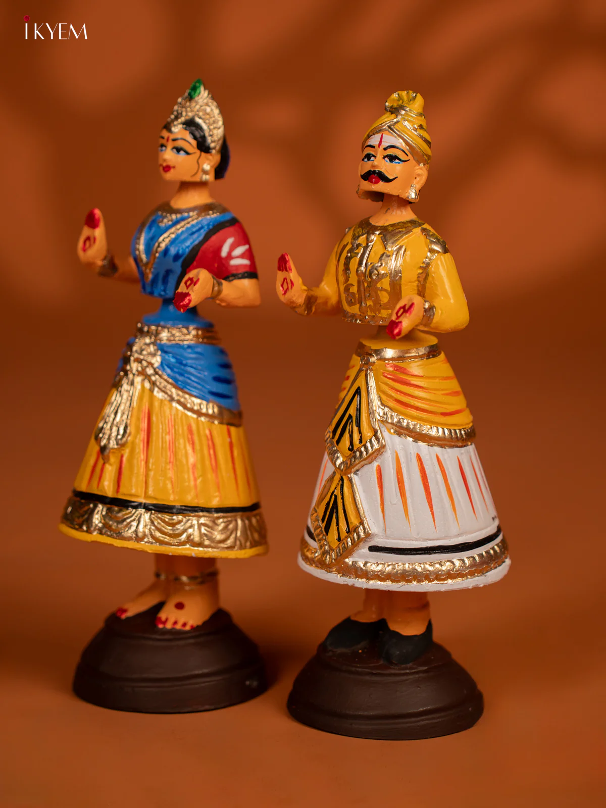 Thanjavur Dancing Doll - Couples - 11 Inch - KF26126 - Image 3