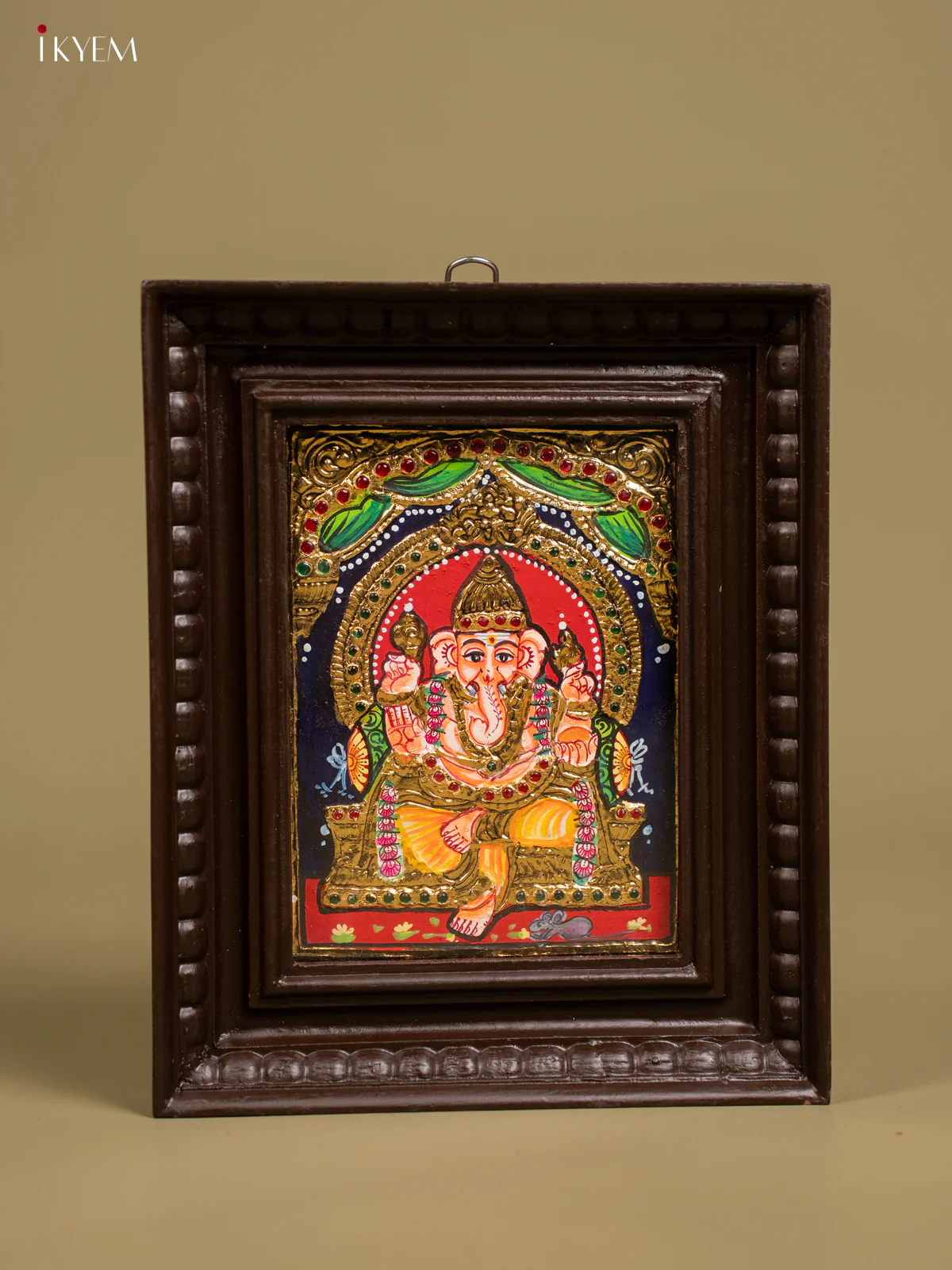 Ganesha Tanjore painting - Tanjore Painting (11x9) Inch - KF26148