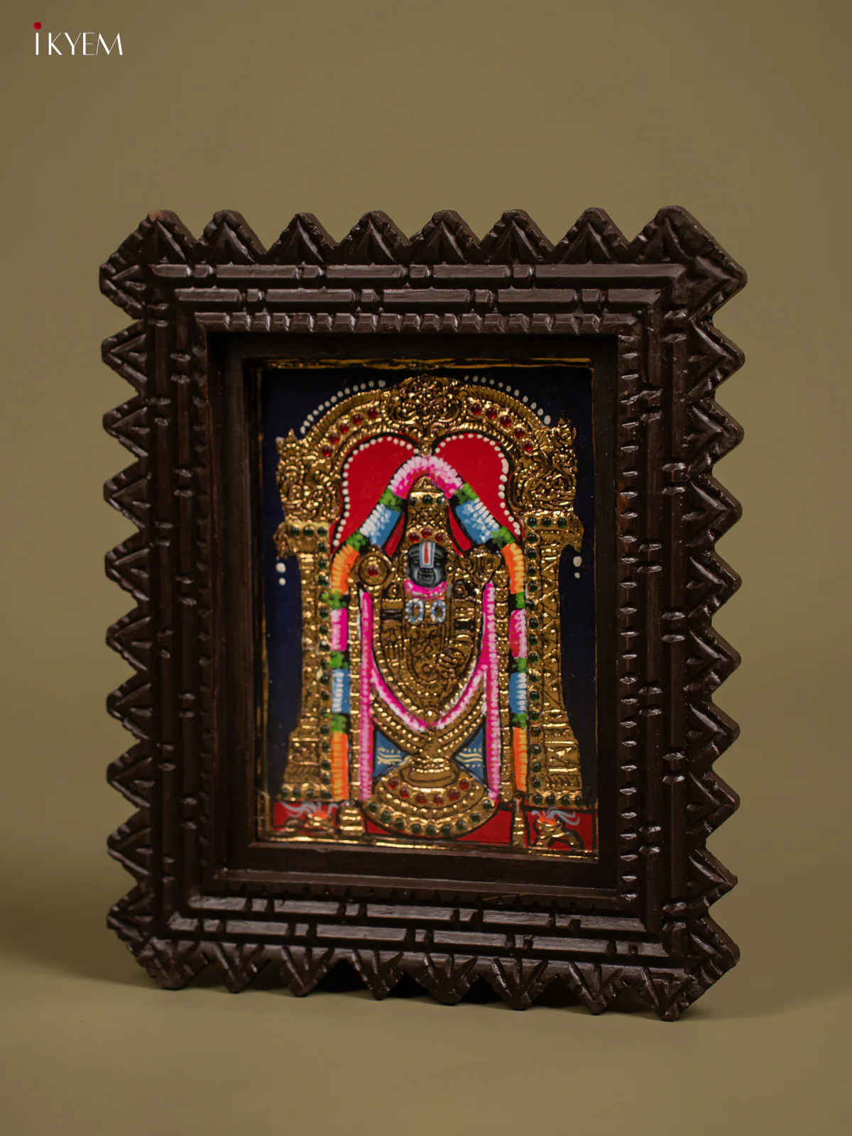 Balaji Tanjore painting - Tanjore Painting (11x9) - Inch - KF26155 - Image 3