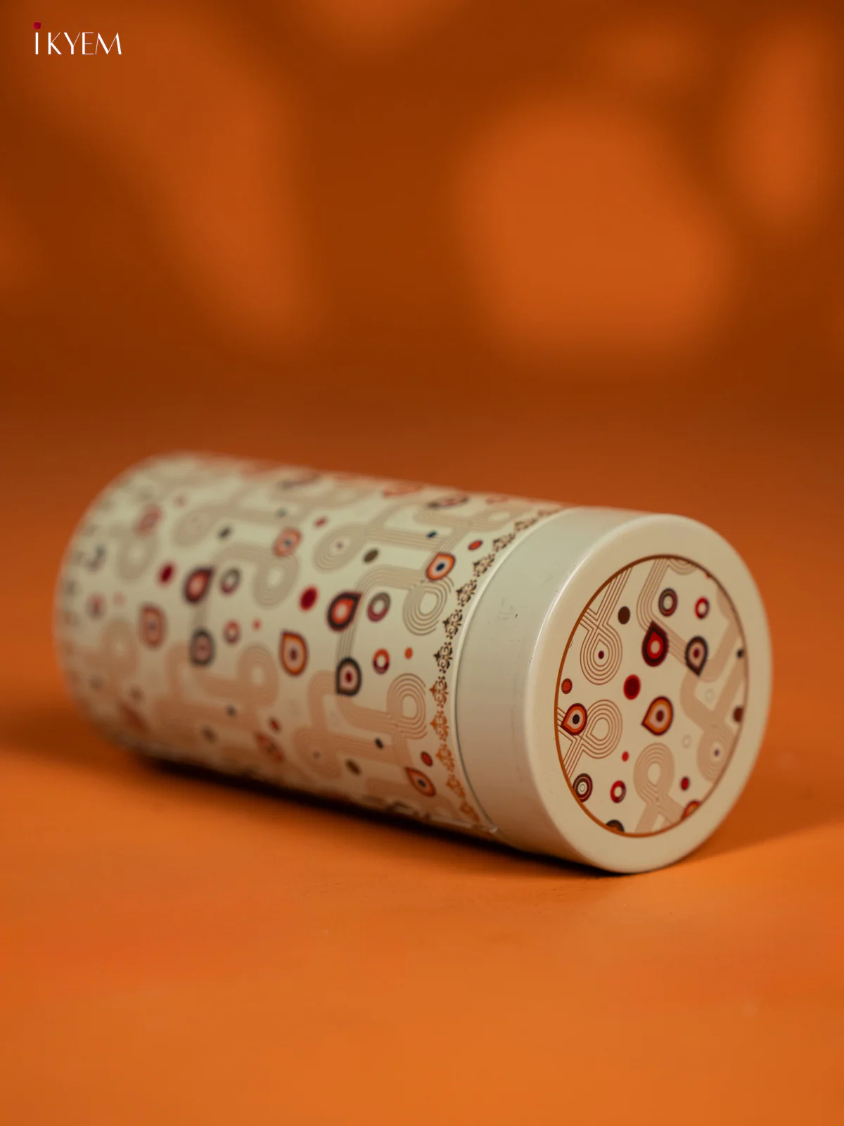 Digital Printed Dry Fruit & Snacks Tin Jar Cylinder - 6 inch - Light Green - KF28112 - Image 4