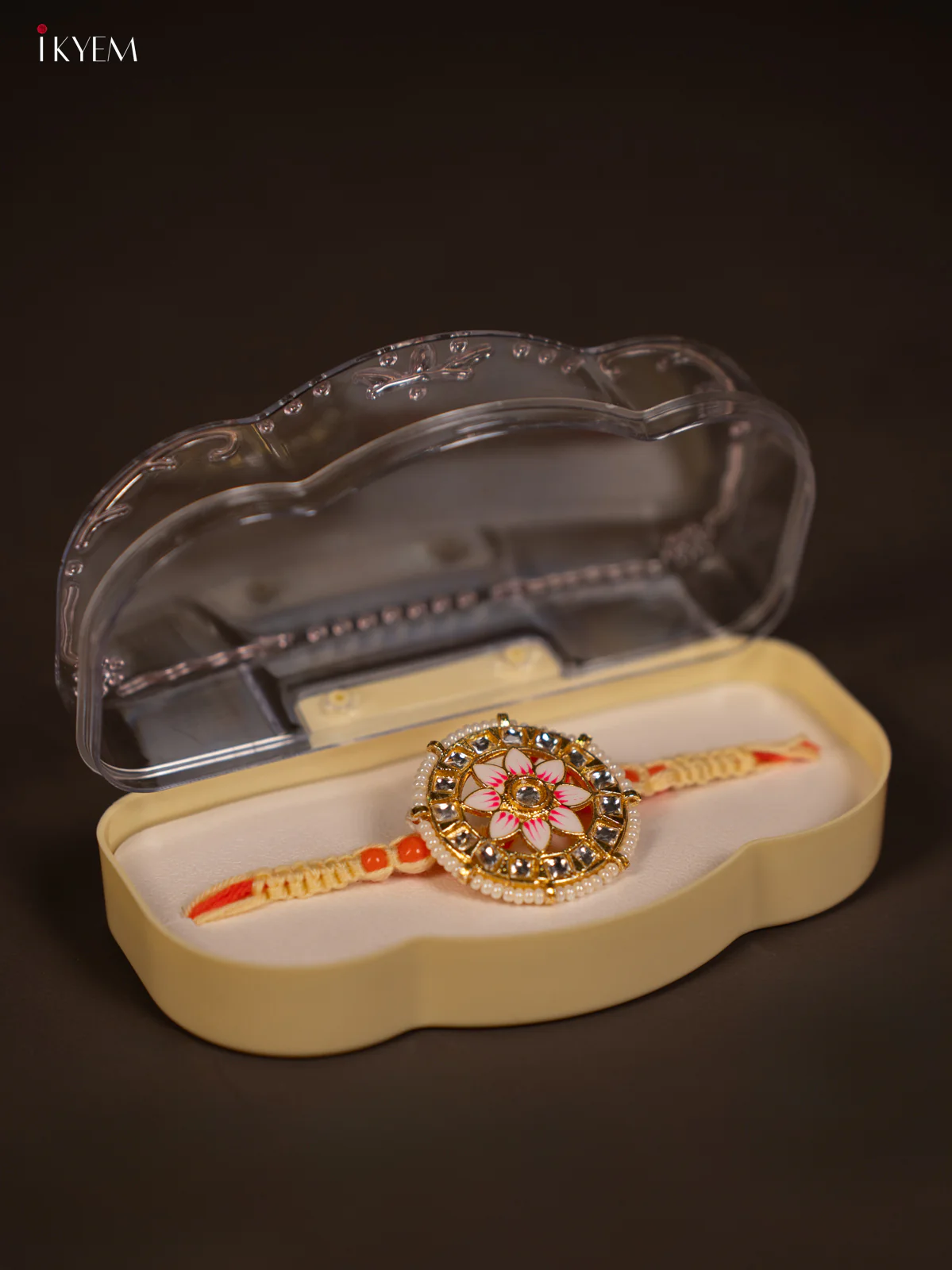 Rakhi - Meenakari Design - Pink - KF30130 - Image 2