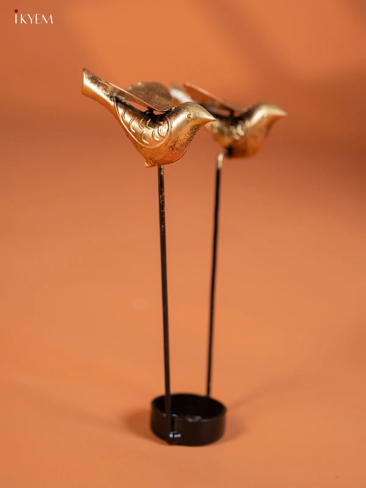 Metal Spin Lota Bird T-Light - 9 Inches - KG01142 - Image 4