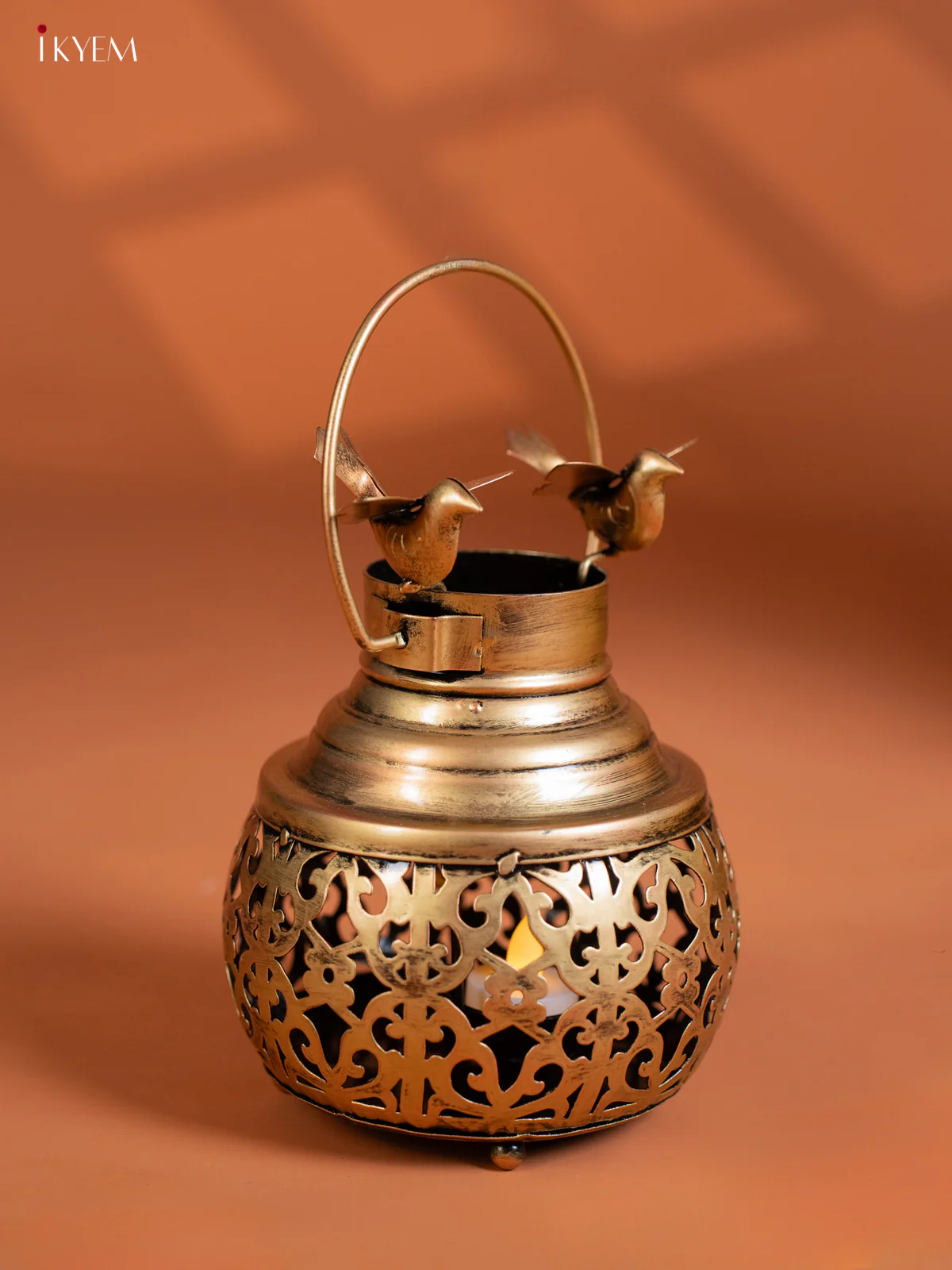 Metal Spin Lota Bird T-Light - Small - KG01143 - Image 5