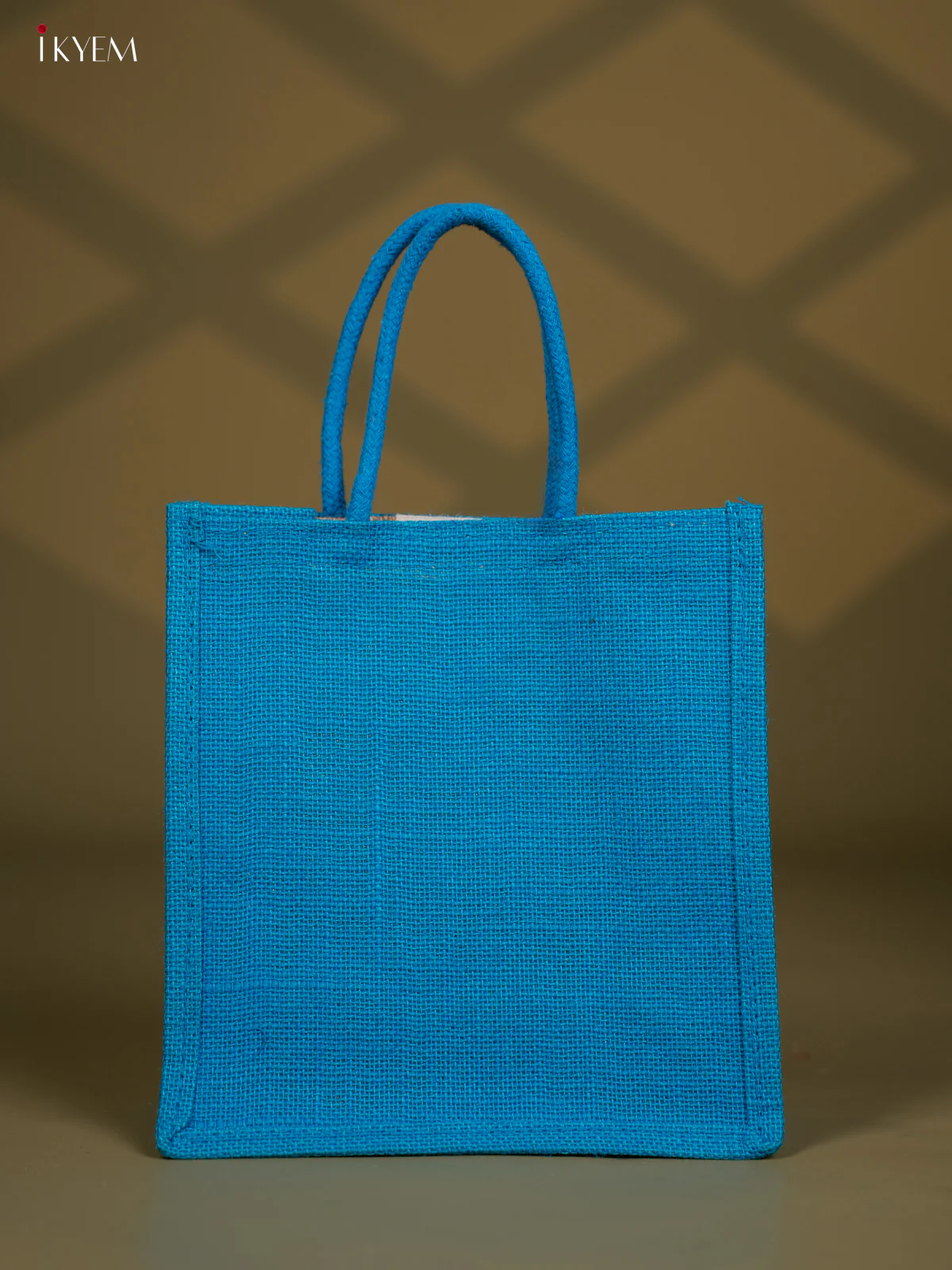 Jute Kalamkari Bag - Blue - Image 4