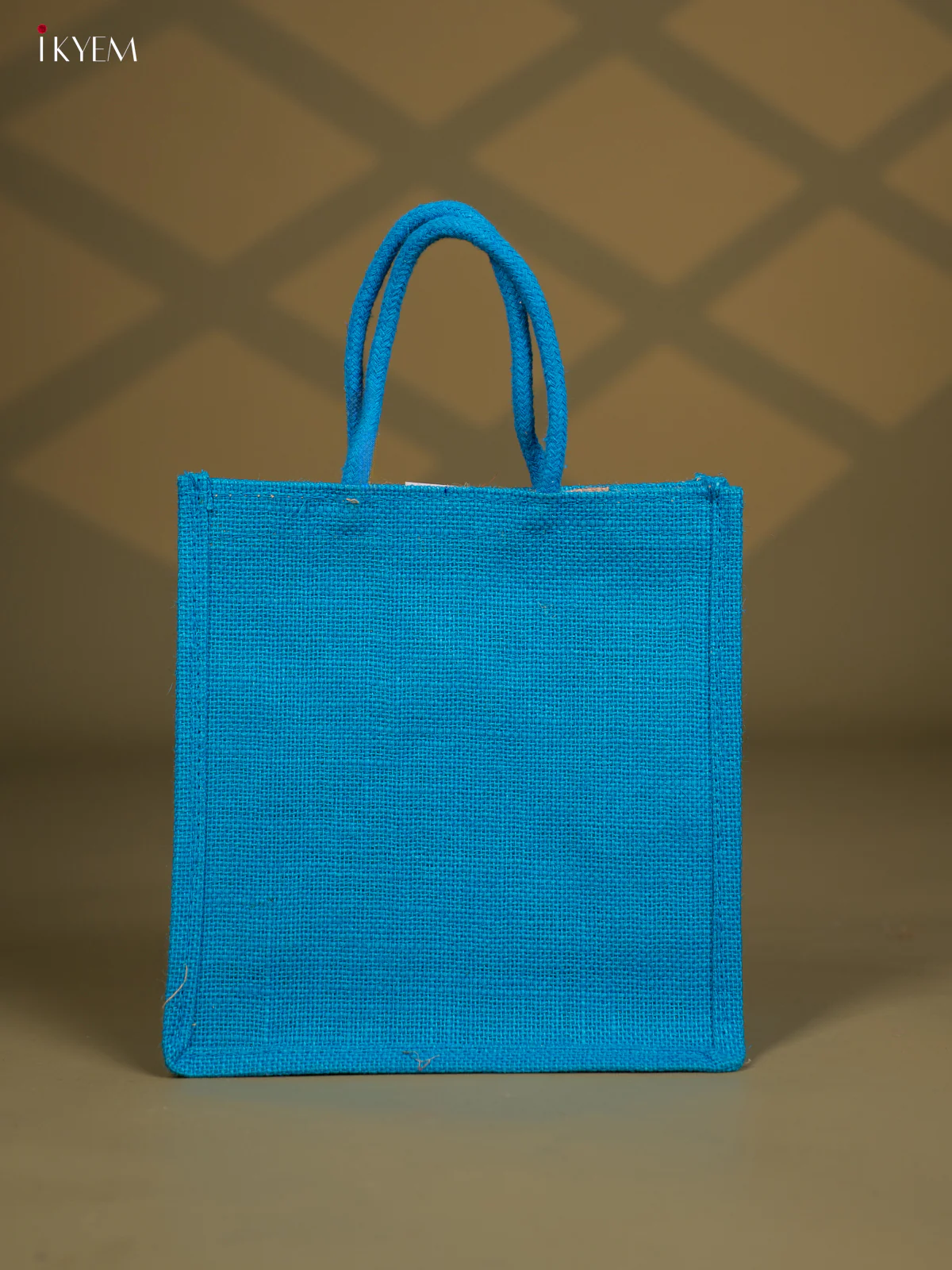 Jute Kalamkari Bag - Blue - Image 4