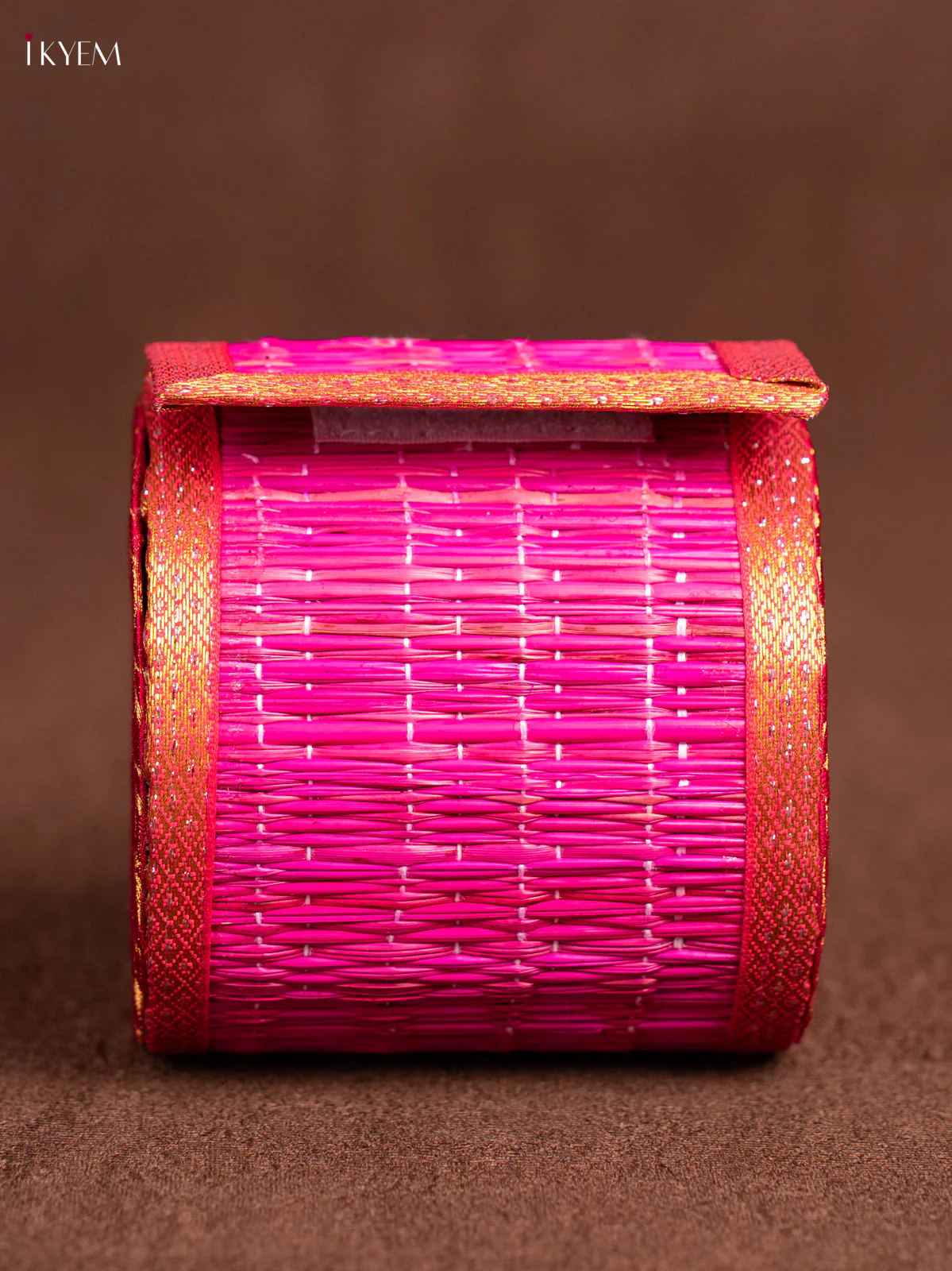 Pink Raw Silk with korai Bangle box - KG16129 - Image 2
