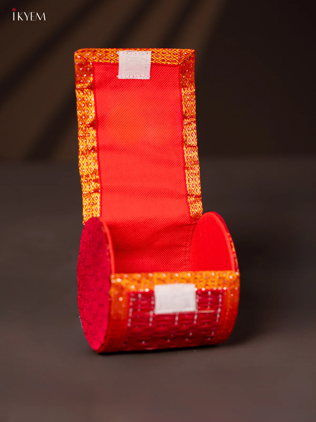 Marron Raw Silk with korai Bangle box - KG16132 - Image 3