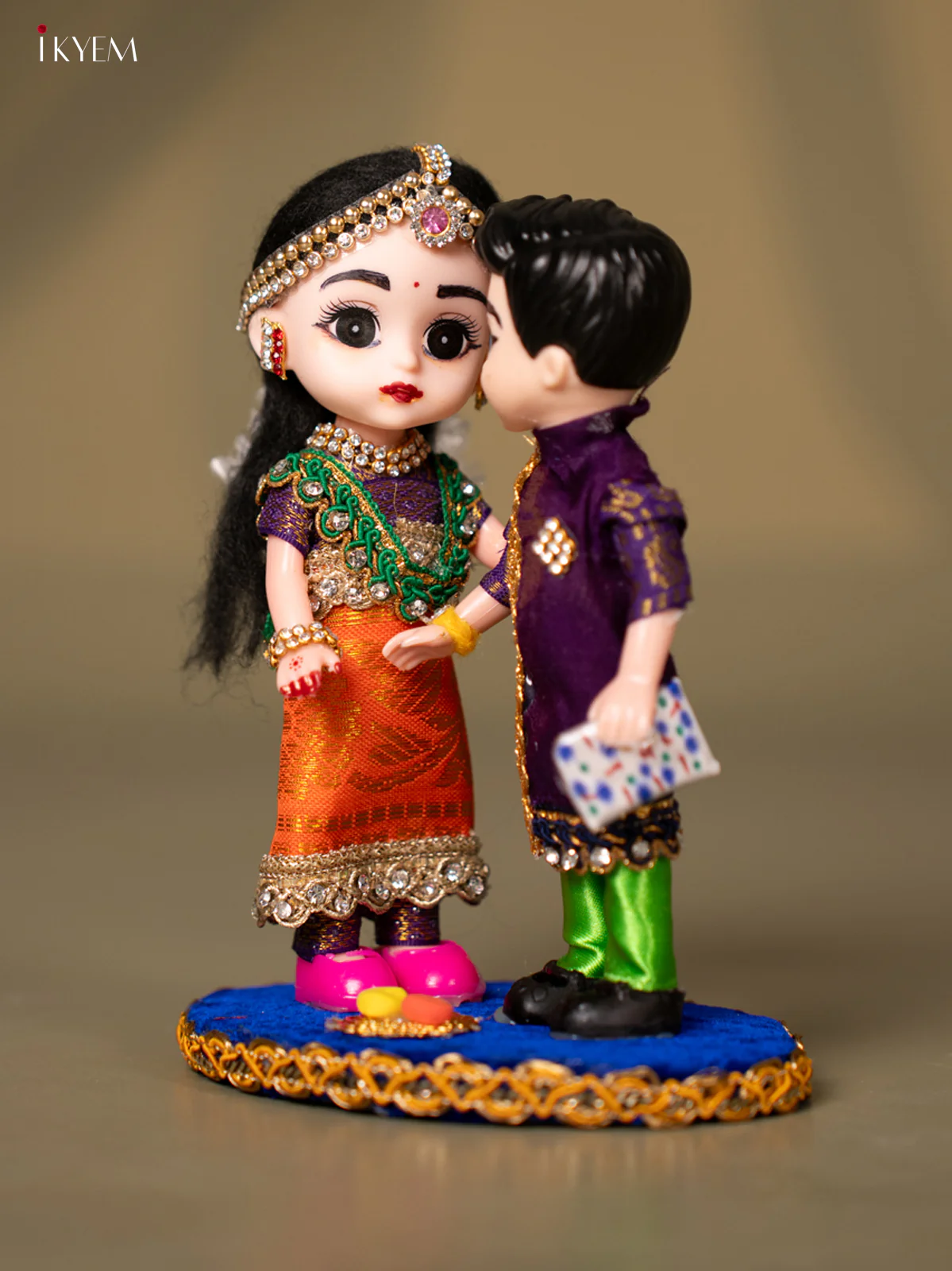 Raksha Bandhan Brother & Sister - orange with Purple - KG18112 - Image 2