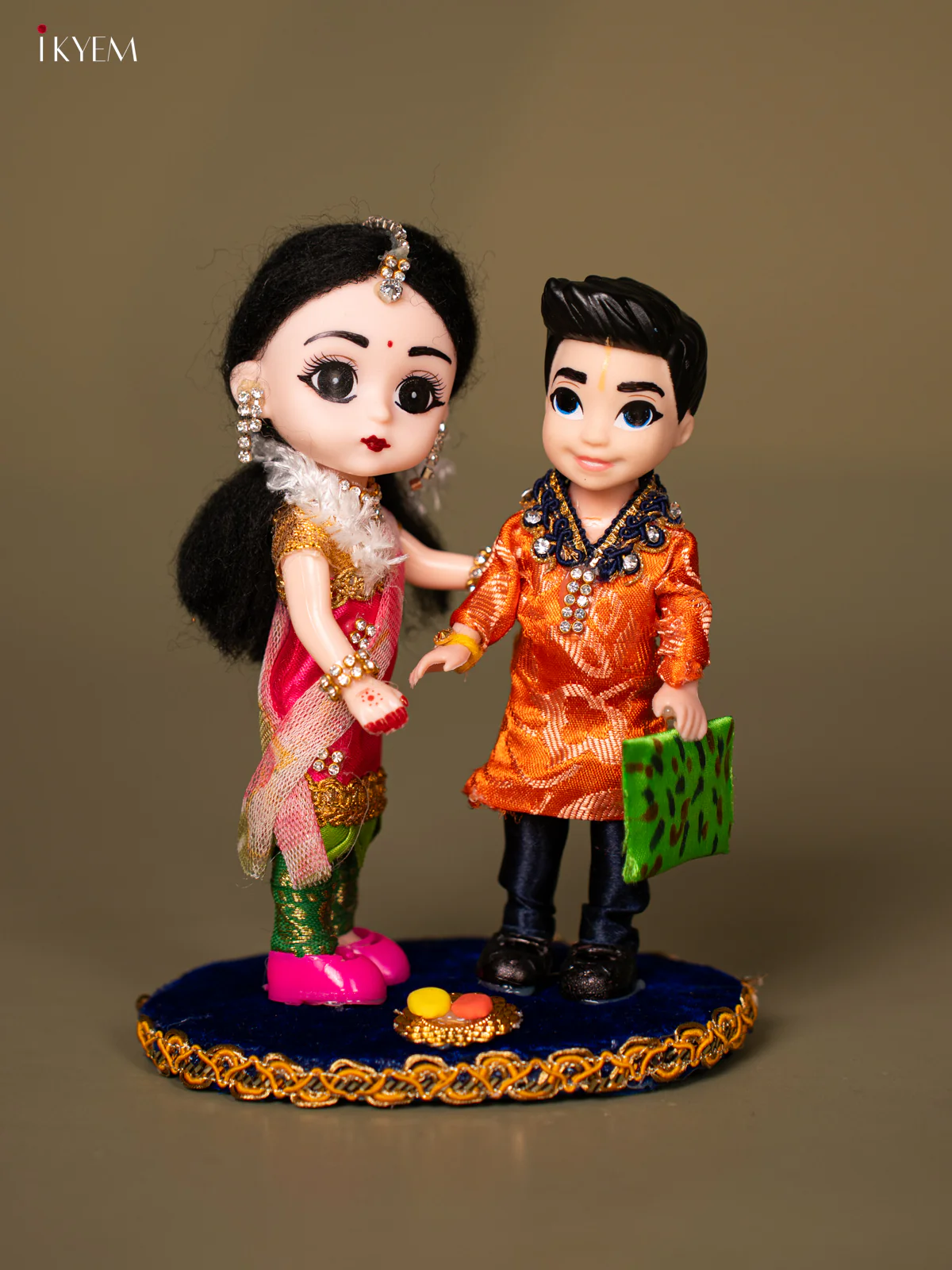 Raksha Bandhan Brother & Sister - Pink with orange - KG18114