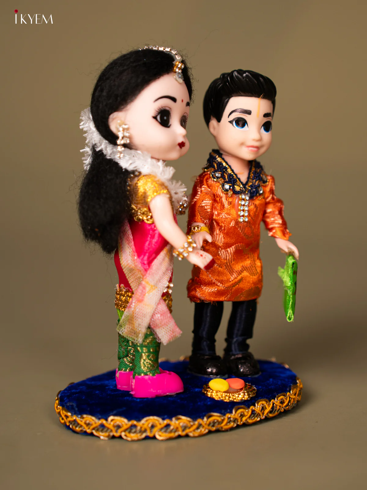 Raksha Bandhan Brother & Sister - Pink with orange - KG18114 - Image 3
