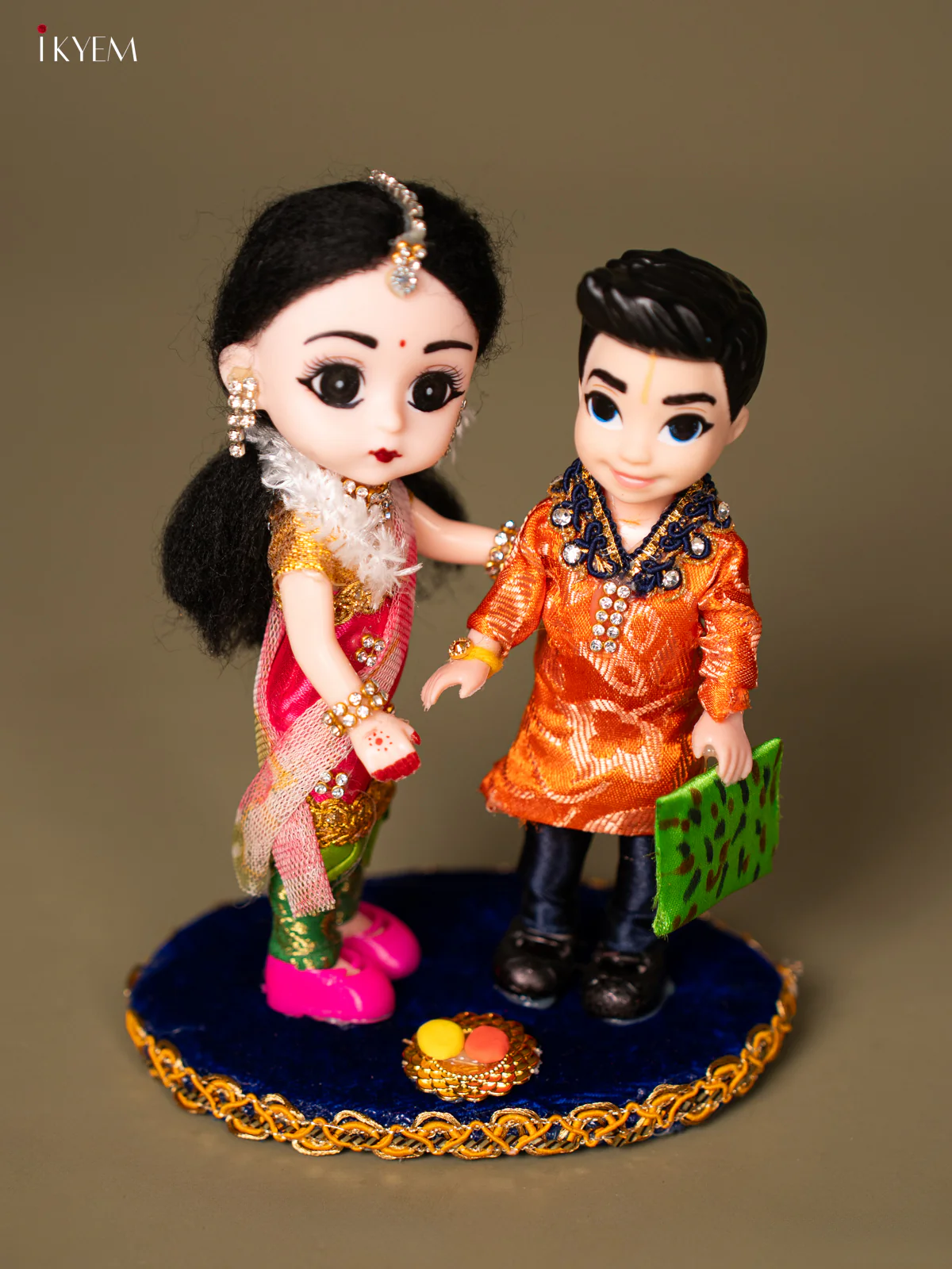 Raksha Bandhan Brother & Sister - Pink with orange - KG18114 - Image 4