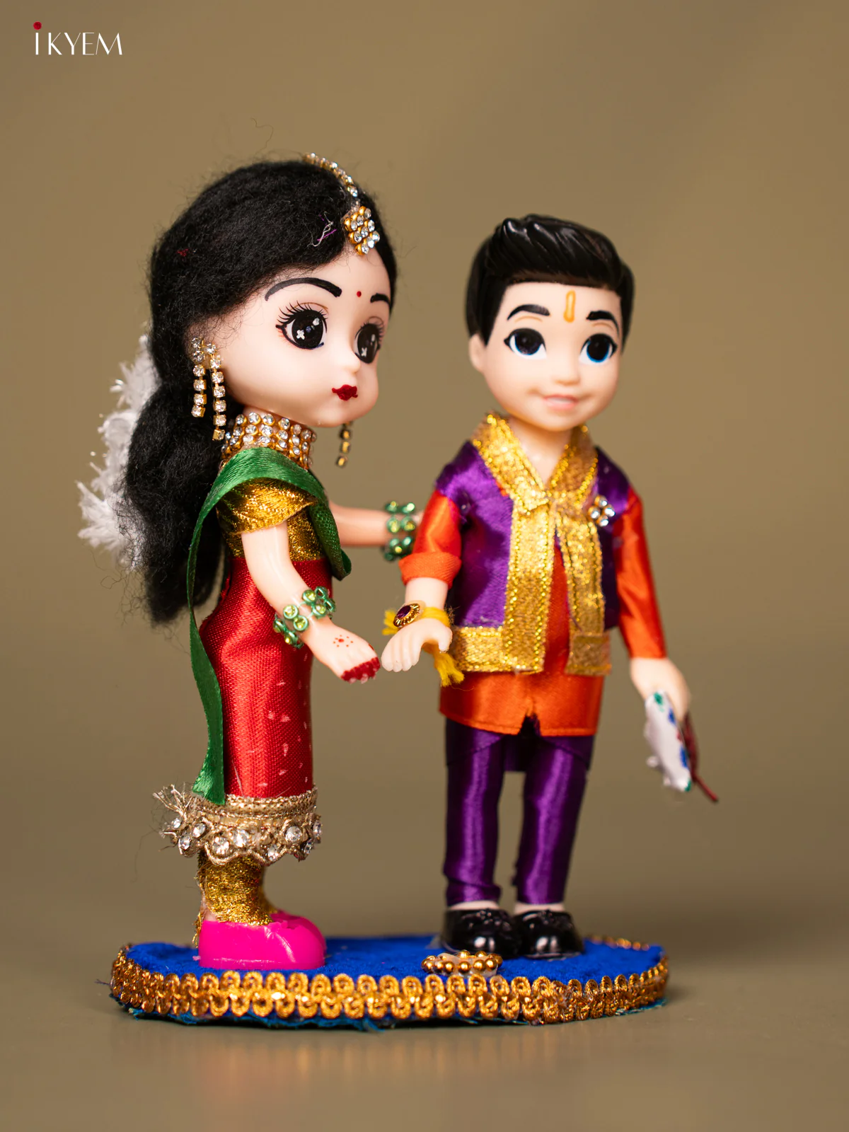 Raksha Bandhan Brother & Sister - red with purple - KG18115 - Image 3