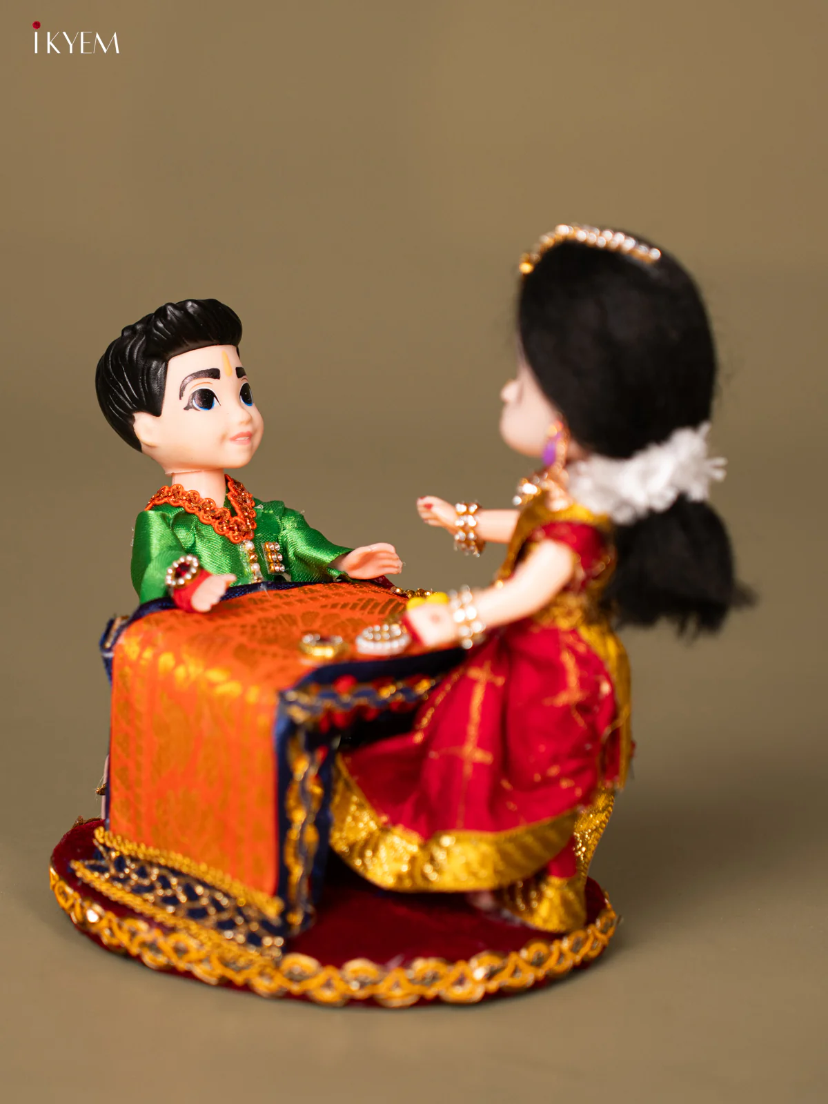 Raksha Bandhan Brother & Sister - Green with Maroon - KG18121 - Image 4