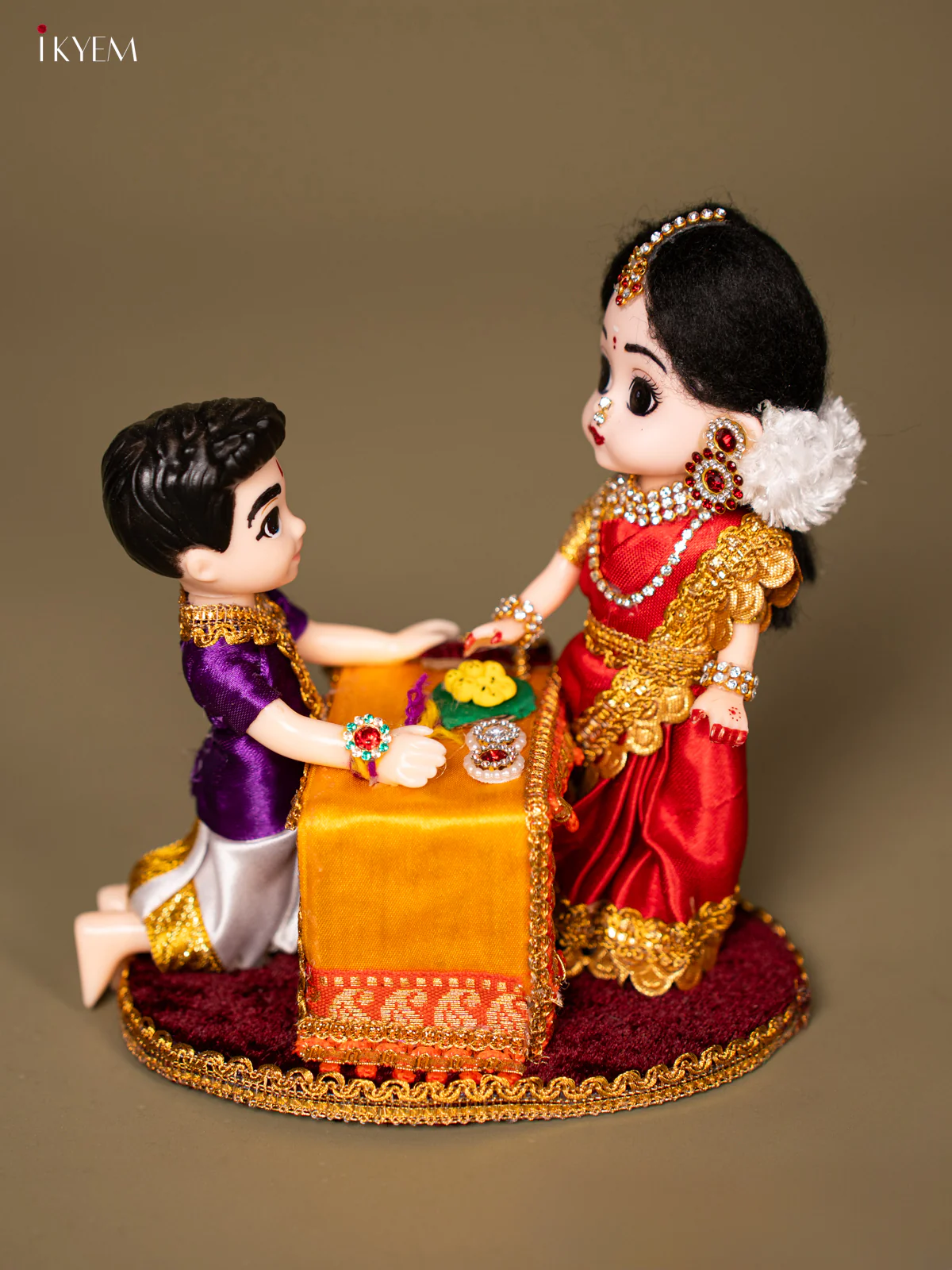 Raksha Bandhan Brother & Sister - Purple with red - KG18129 - Image 2