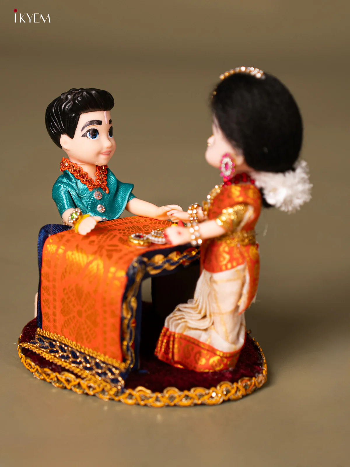 Raksha Bandhan Brother & Sister - Sky Blue with Sandal - KG18130 - Image 3