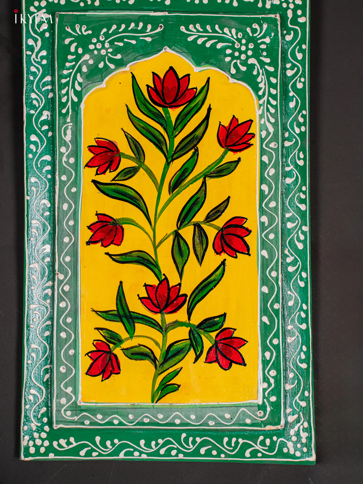Wooden Rectangle Wall Hanging - Pastel Green - Image 3