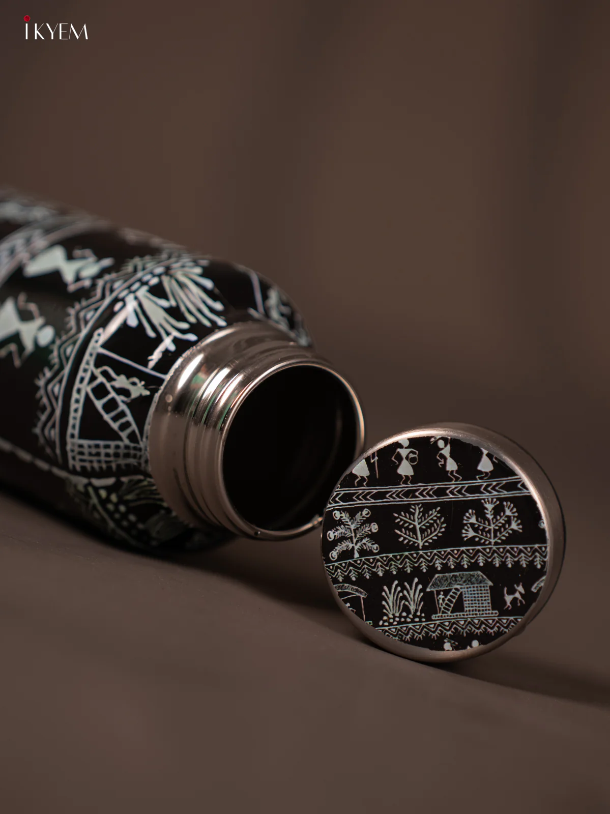 Digital Printed Stainless Steel Water Bottle - Warli Design - KG23119 - Image 3