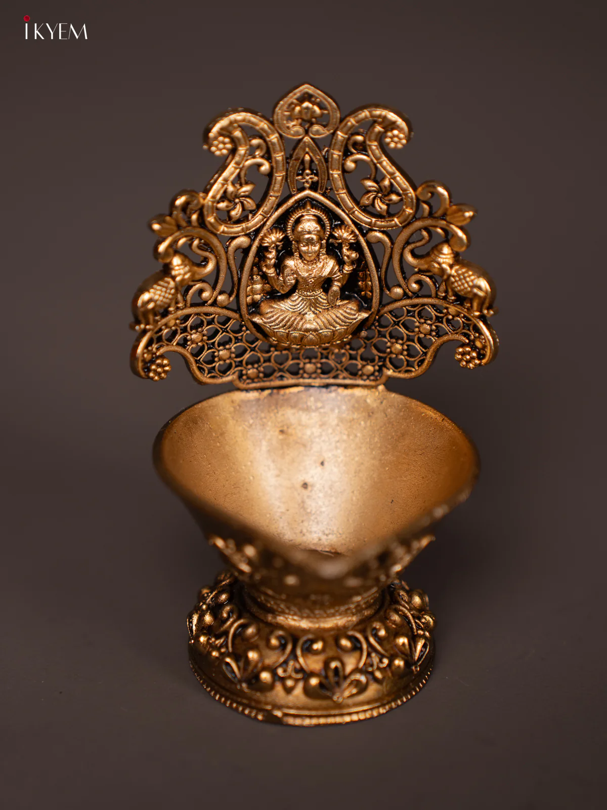 Brass Diya with Gaja Lakshmi - KG24133