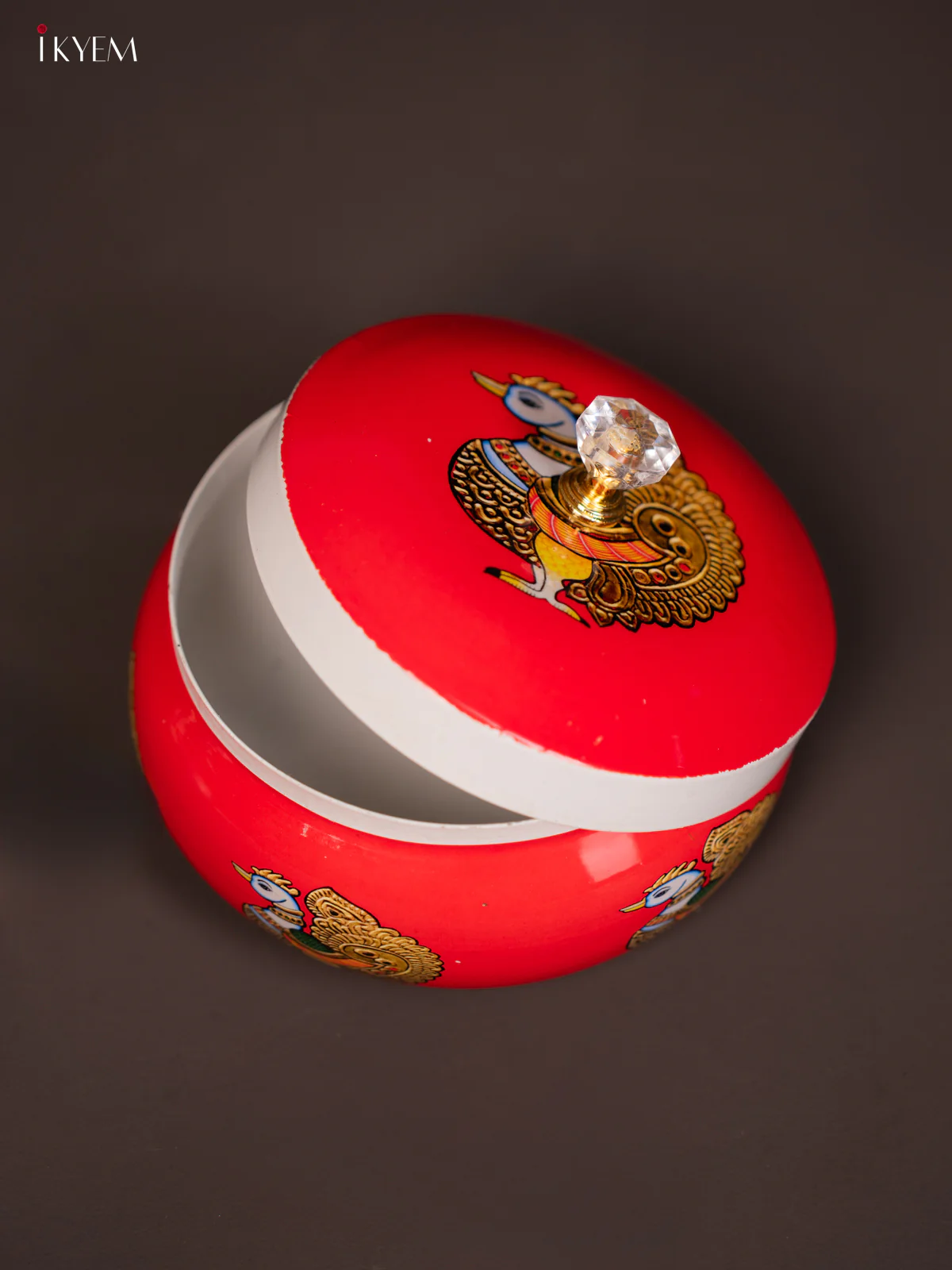 Annapakshi Printed Red Round Dry Fruits Jar - KG25115 - Image 4