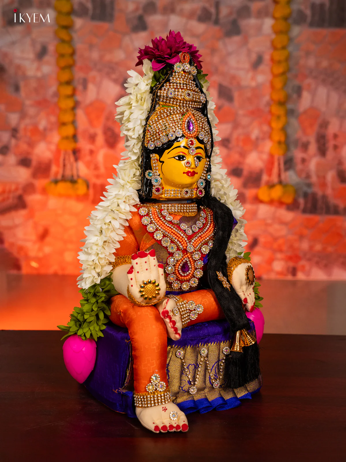 Varamahalakshmi Doll - Blue - 17 Inches - KG30128 - Image 2