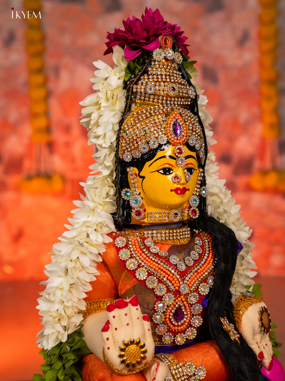 Varamahalakshmi Doll - Blue - 17 Inches - KG30128 - Image 3