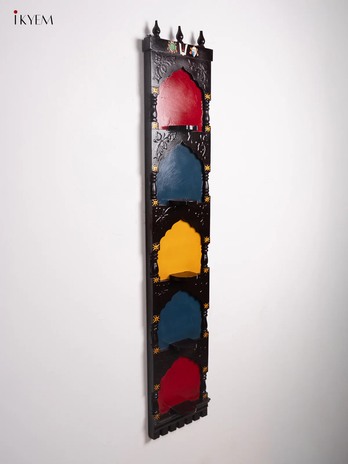 Hand-Painted Wooden Golu Display Frame with 5 Stands - 52 Inches - KH02137 - Image 2