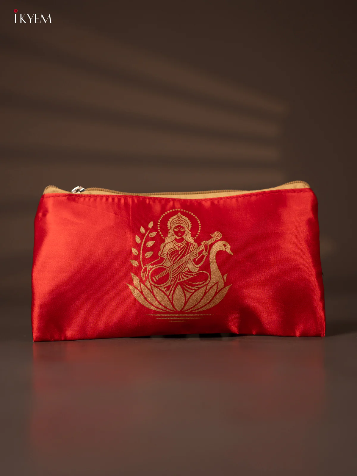 Satin purse lakshmi with Red - KH04122