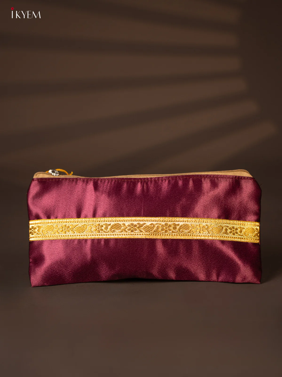 Satin purse cow and calf Maroon - KH04125 - Image 4