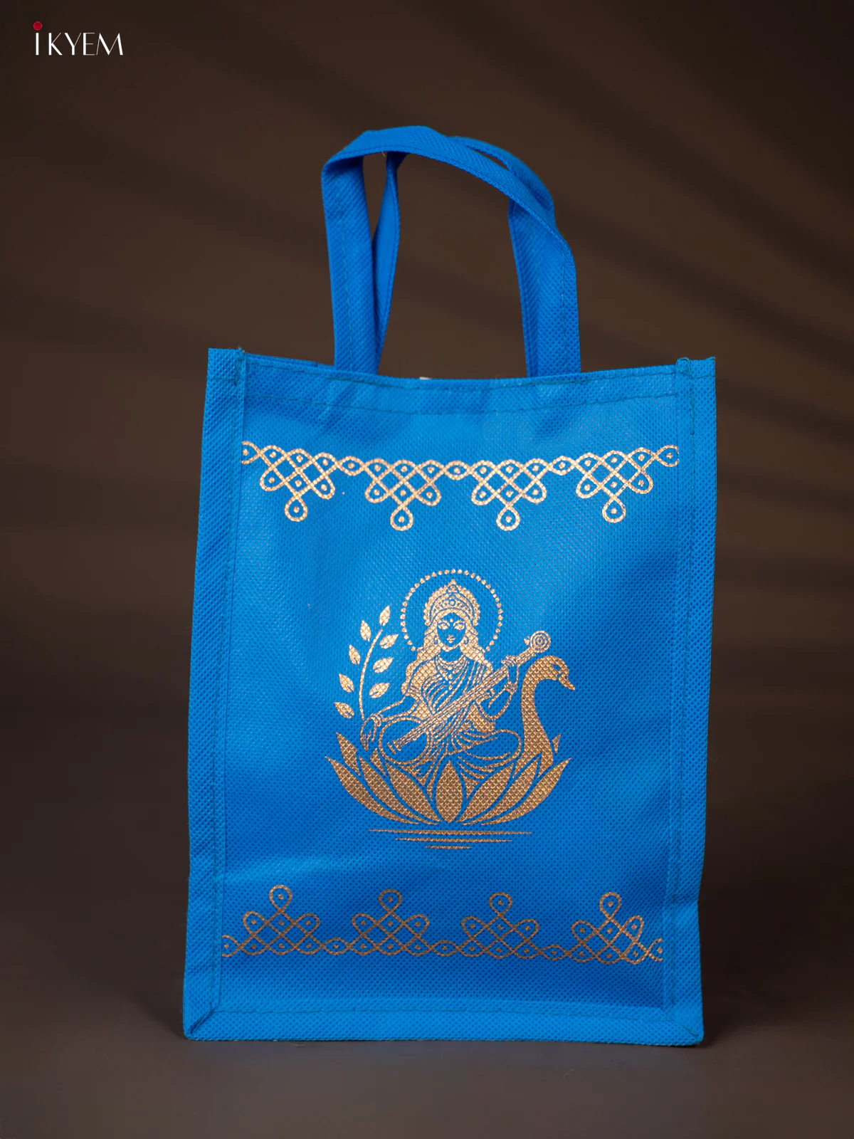 Lakshmi Printed Non Woven Bag - Blue - KH04130