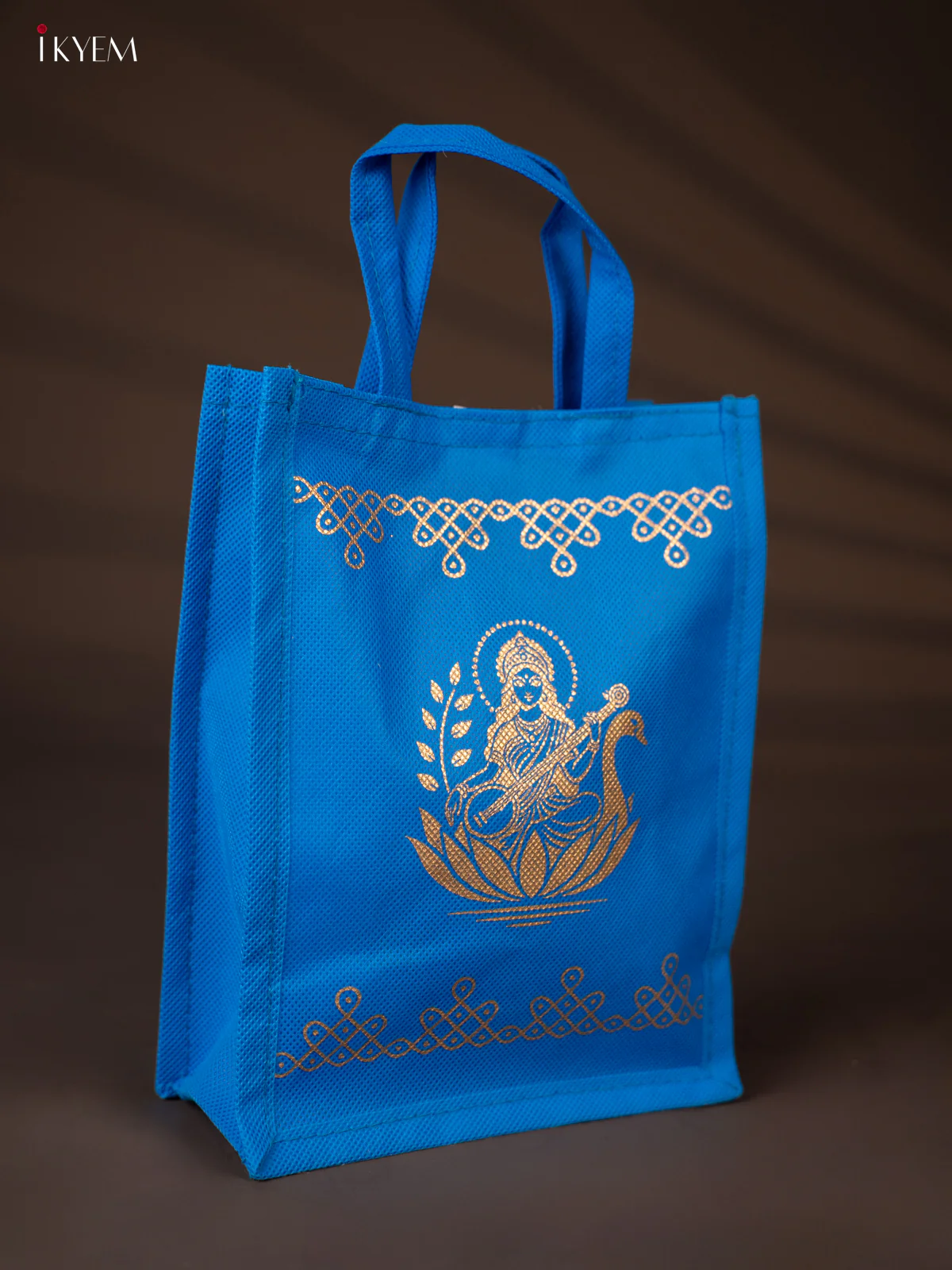 Lakshmi Printed Non Woven Bag - Blue - KH04130 - Image 2