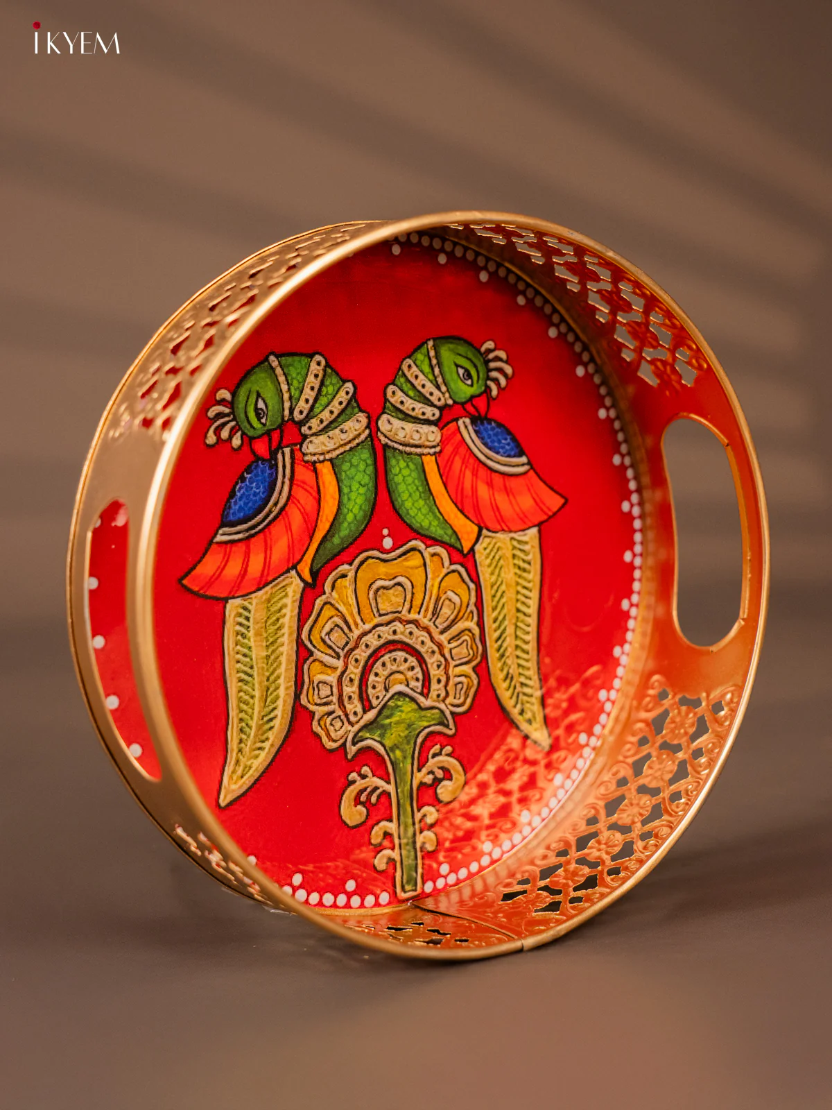 Metal Digital Printed tray - Parrot - 8 Inches - KH05111 - Image 2