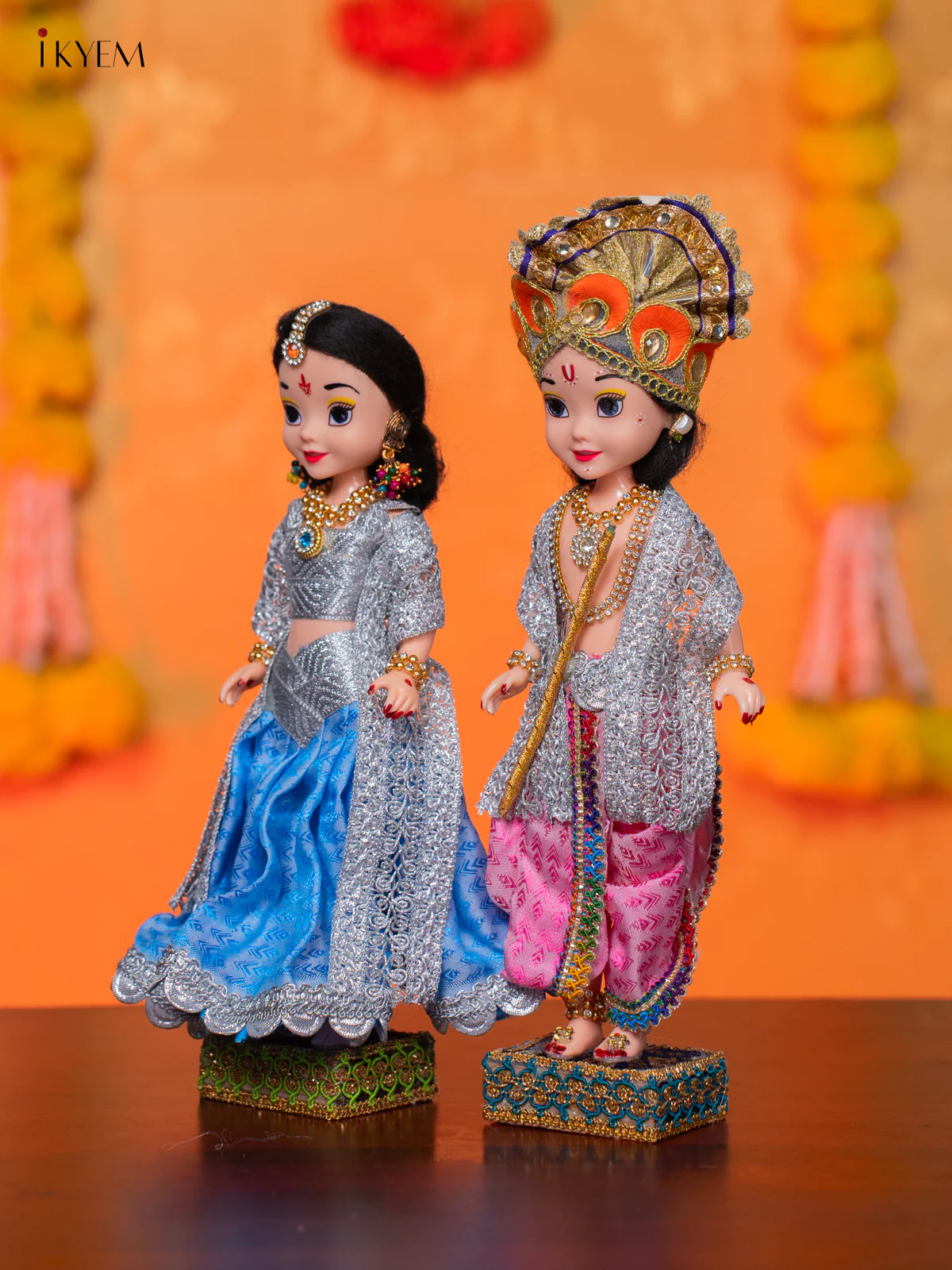 Radha Krishna Golu Doll - 10 Inches - KH07141 - Image 3