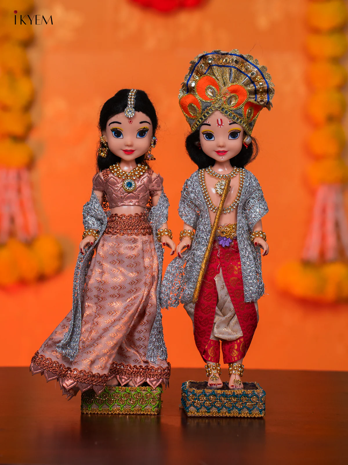Radha Krishna Golu Doll - 10 Inches - KH07144